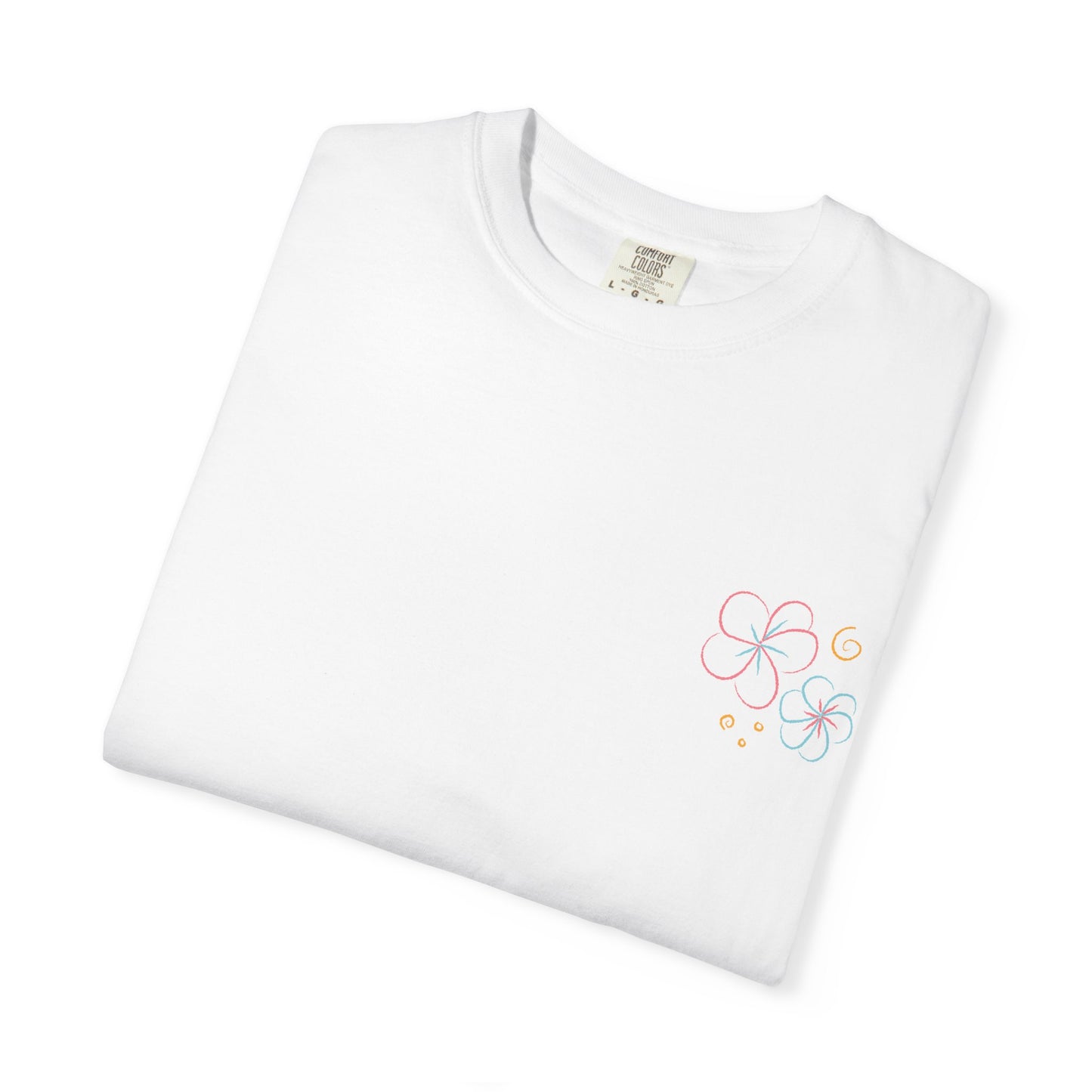 Pastel Hibiscus Logo Garment-Dyed Tee l Summer Essential