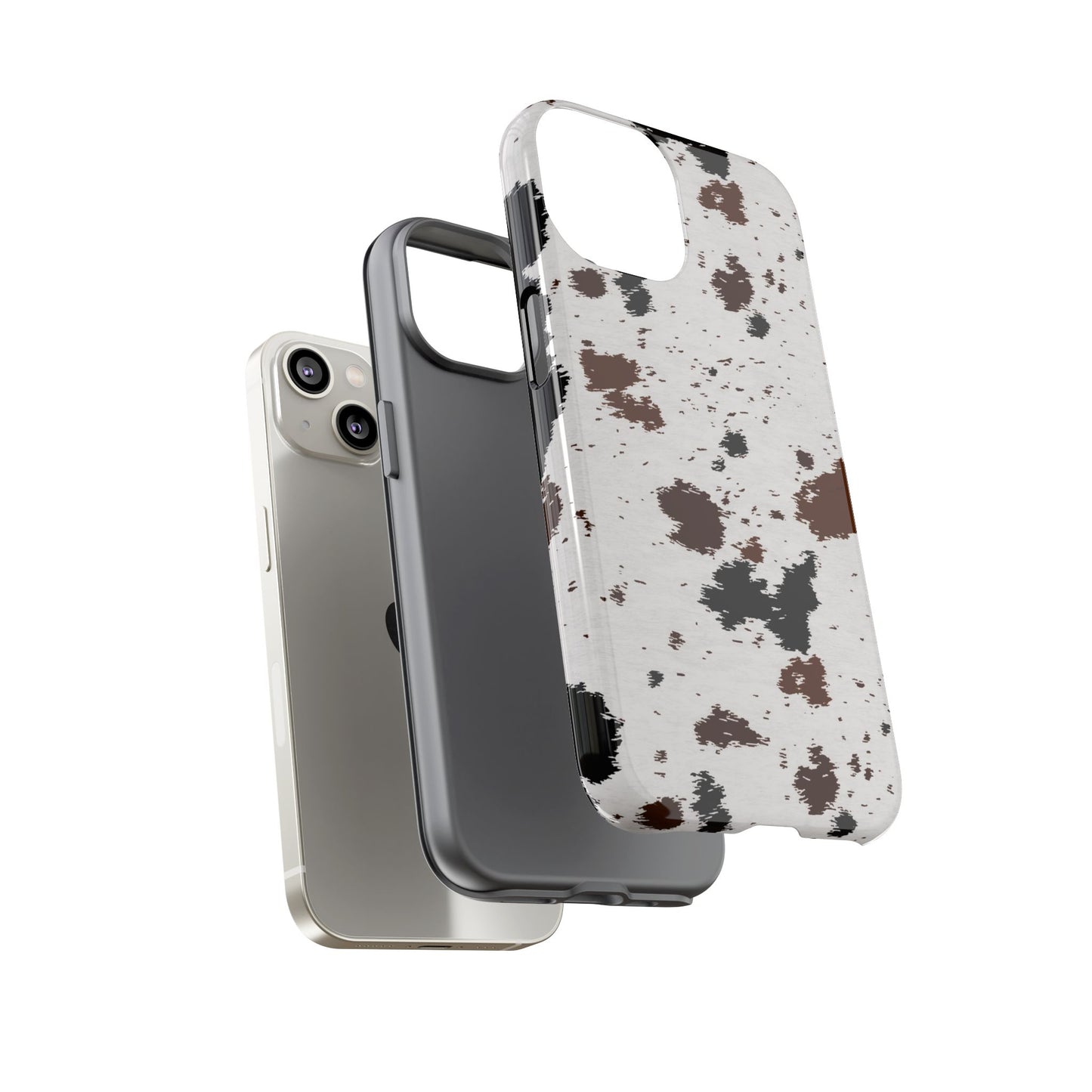 iPHONE Cow Print Tough Phone Case l GIFT FOR HIM AND HER