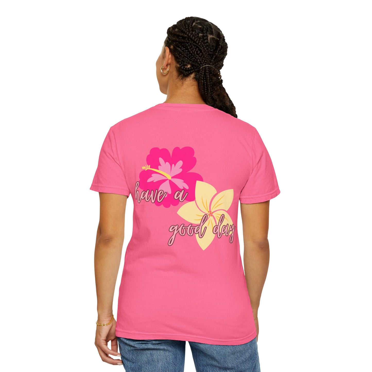 T-Shirt with Floral Print l Cheery Apparel for Summer, Casual Style