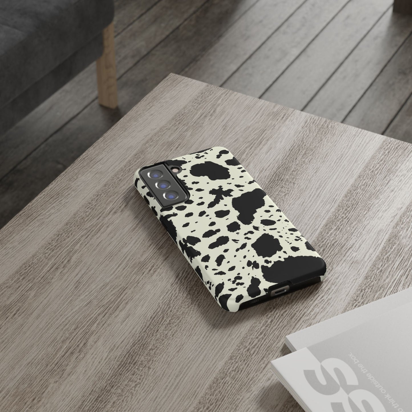SAMSUNG Cow Print Tough Phone Cases l Durable Protection