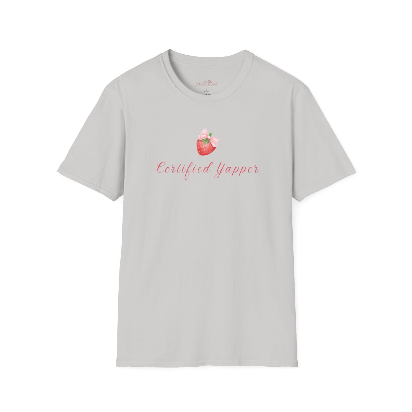 Certified Yapper Unisex Softstyle T-Shirt - Fun & Playful Vibe for Casual Wear