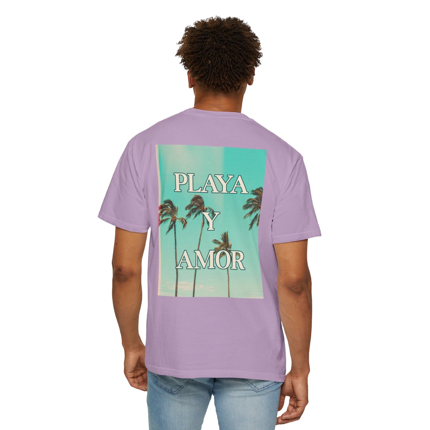 Playa y Amor T-Shirt l Tropical Graphic Tee, Summer Vibes Shirt