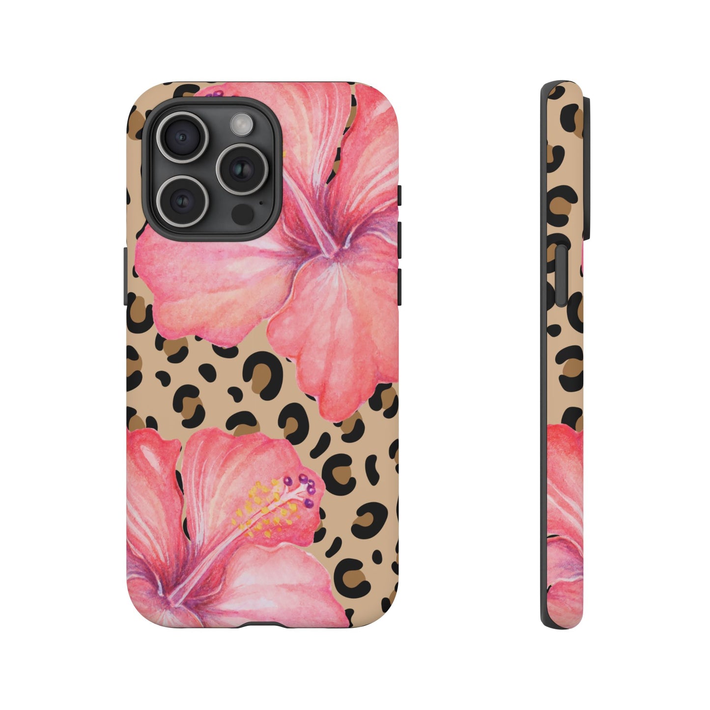 Leopard and Hibiscus iPHONE Tough Cases l Perfect for the Summer