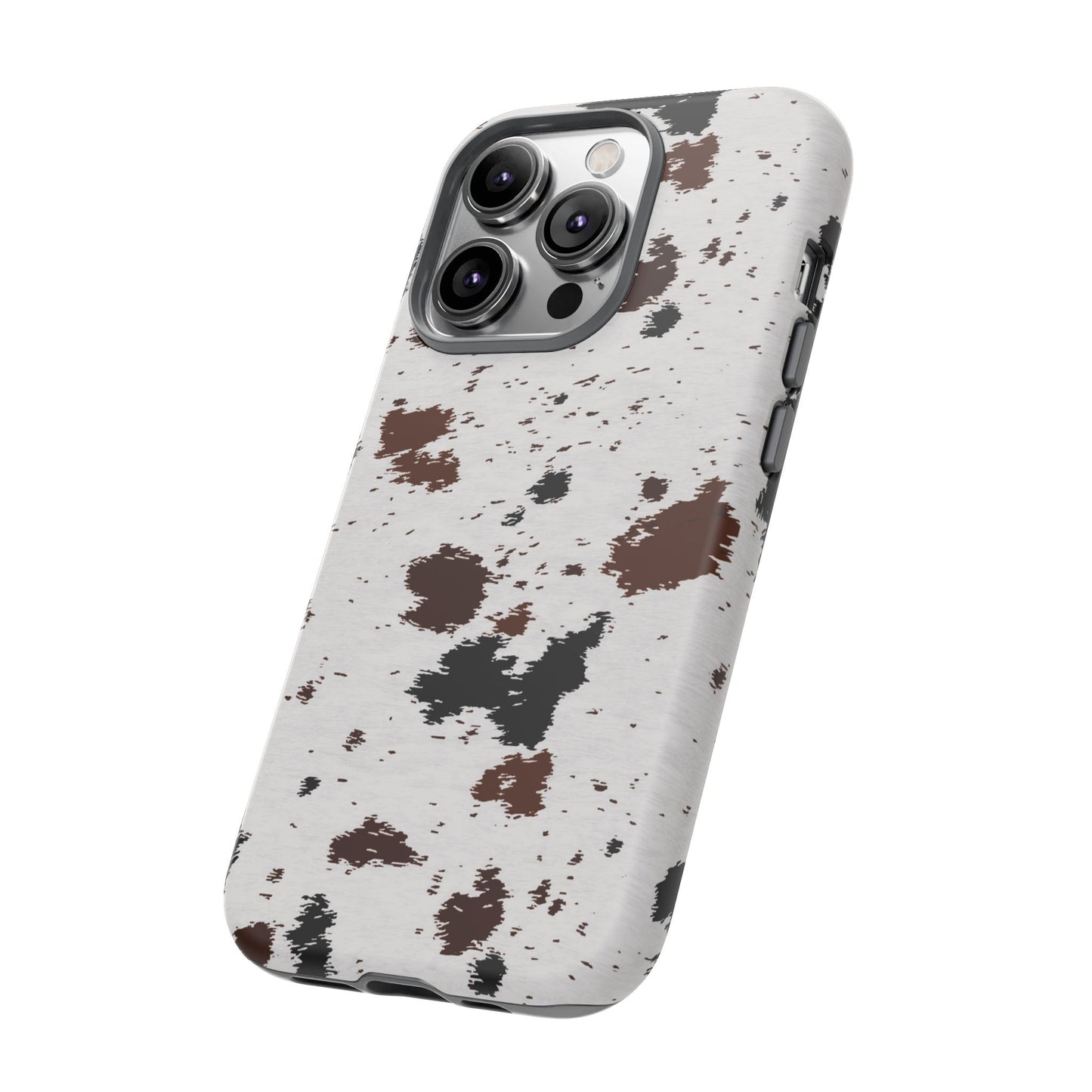 iPHONE Cow Print Tough Phone Case l GIFT FOR HIM AND HER