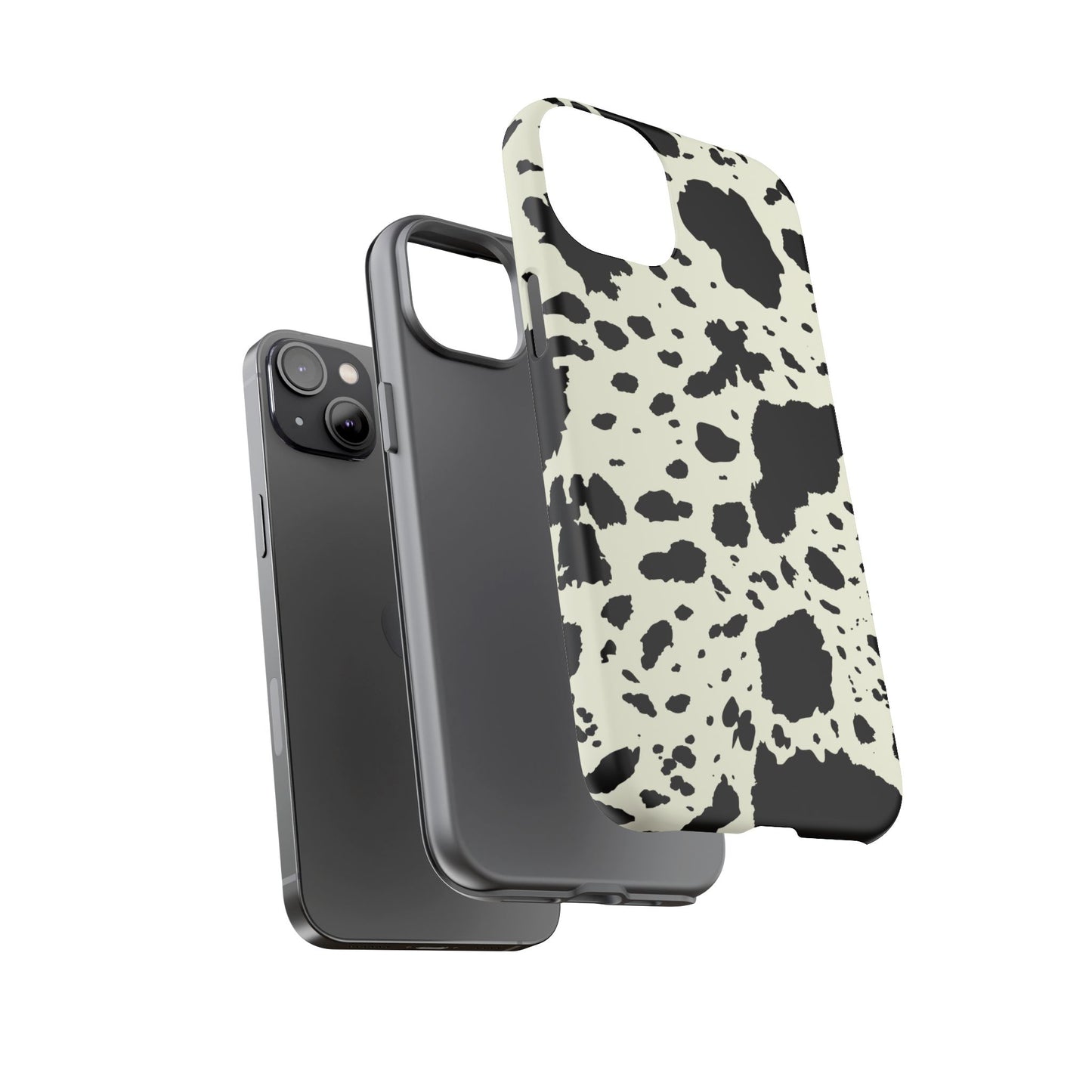 iPHONE Cow Print Tough Phone Cases l Durable Protection