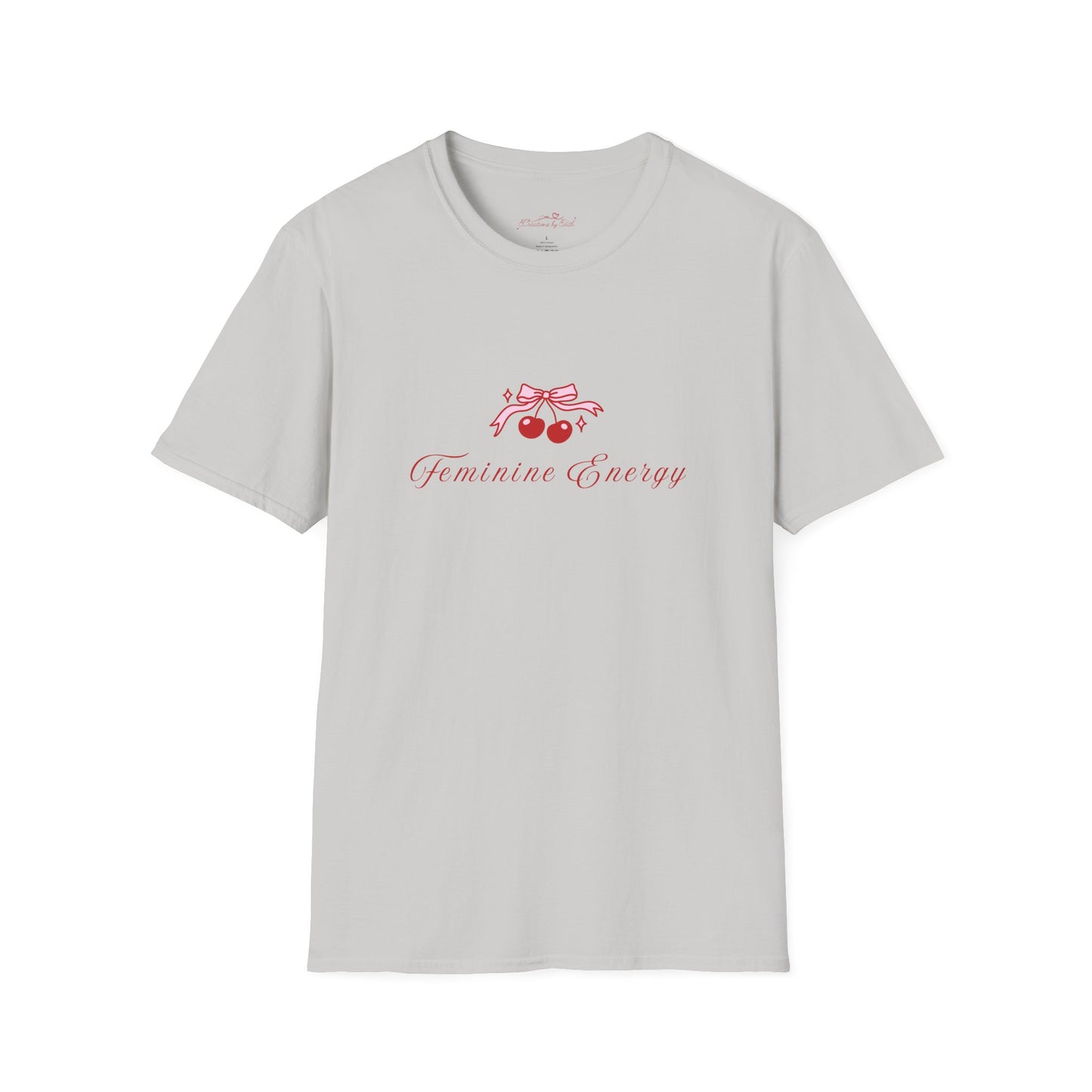 Feminine Energy Unisex Softstyle T-Shirt - Positive Vibes for Everyday Wear