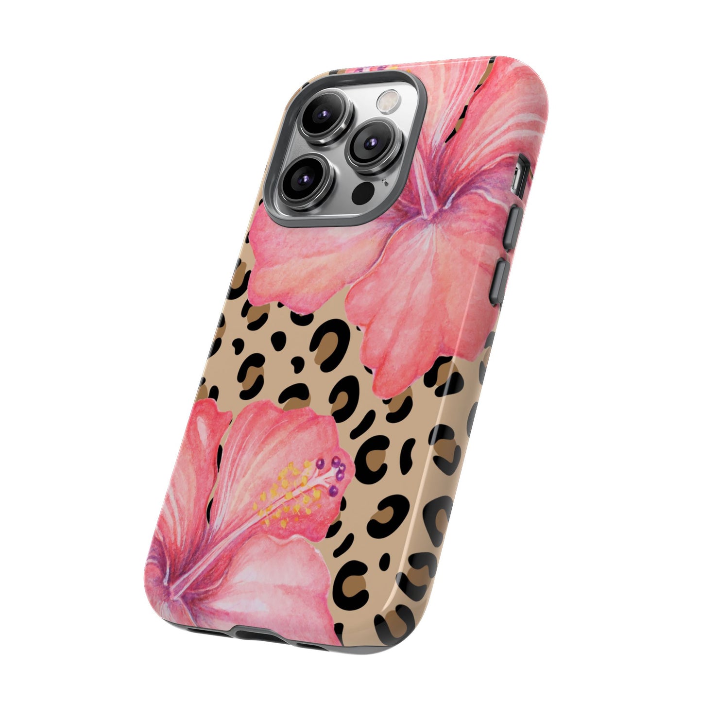Leopard and Hibiscus iPHONE Tough Cases l Perfect for the Summer