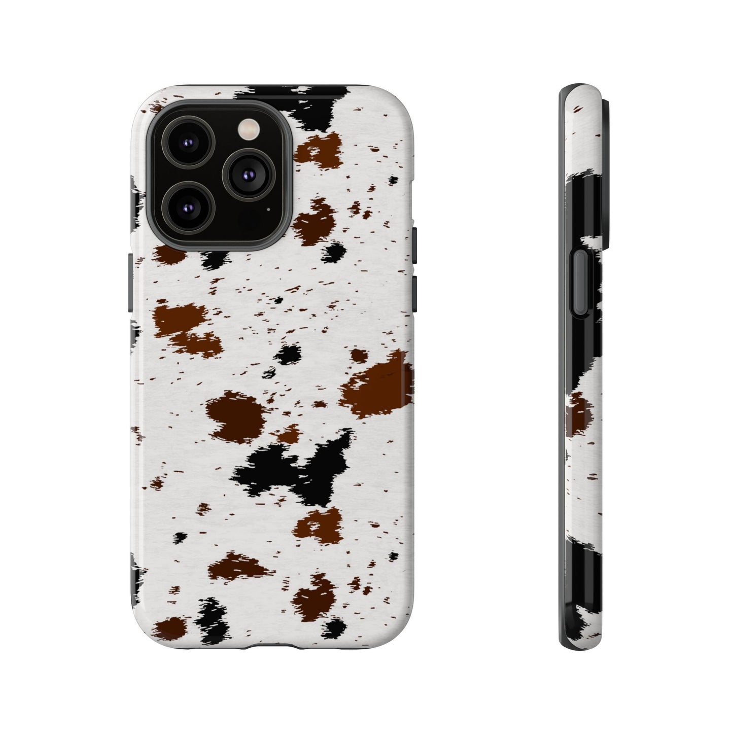 iPHONE Cow Print Tough Phone Case l GIFT FOR HIM AND HER