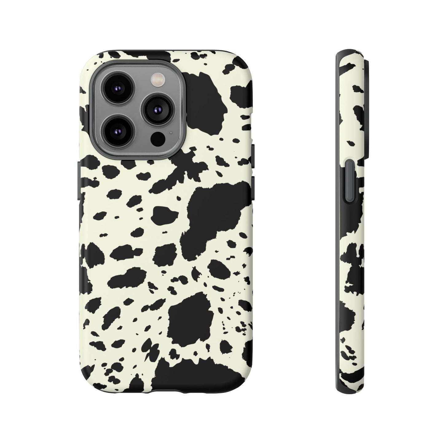 iPHONE Cow Print Tough Phone Cases l Durable Protection