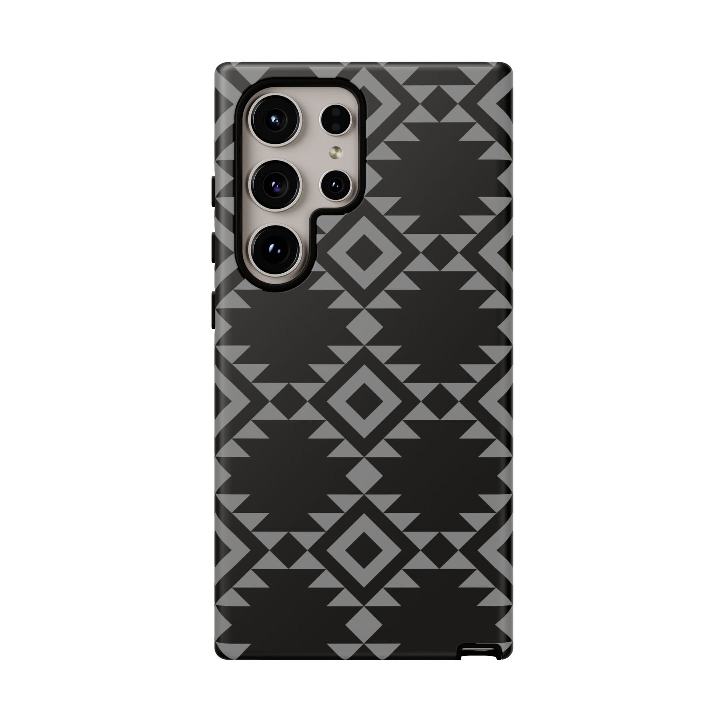 SAMSUNG Tribal Pattern Black and Grey Tough Phone Case | MADE FOR HIM AND HER