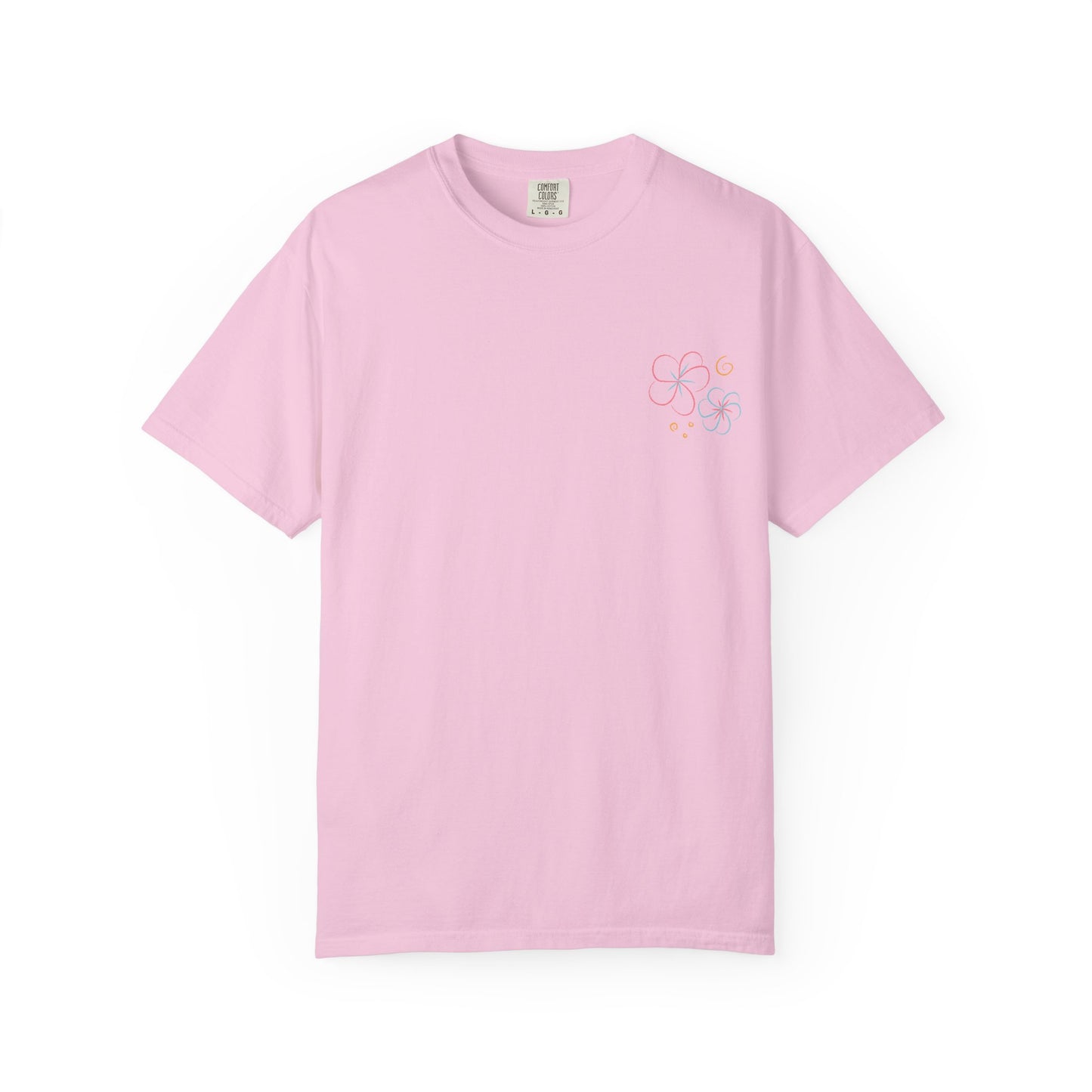 Pastel Hibiscus Logo Garment-Dyed Tee l Summer Essential