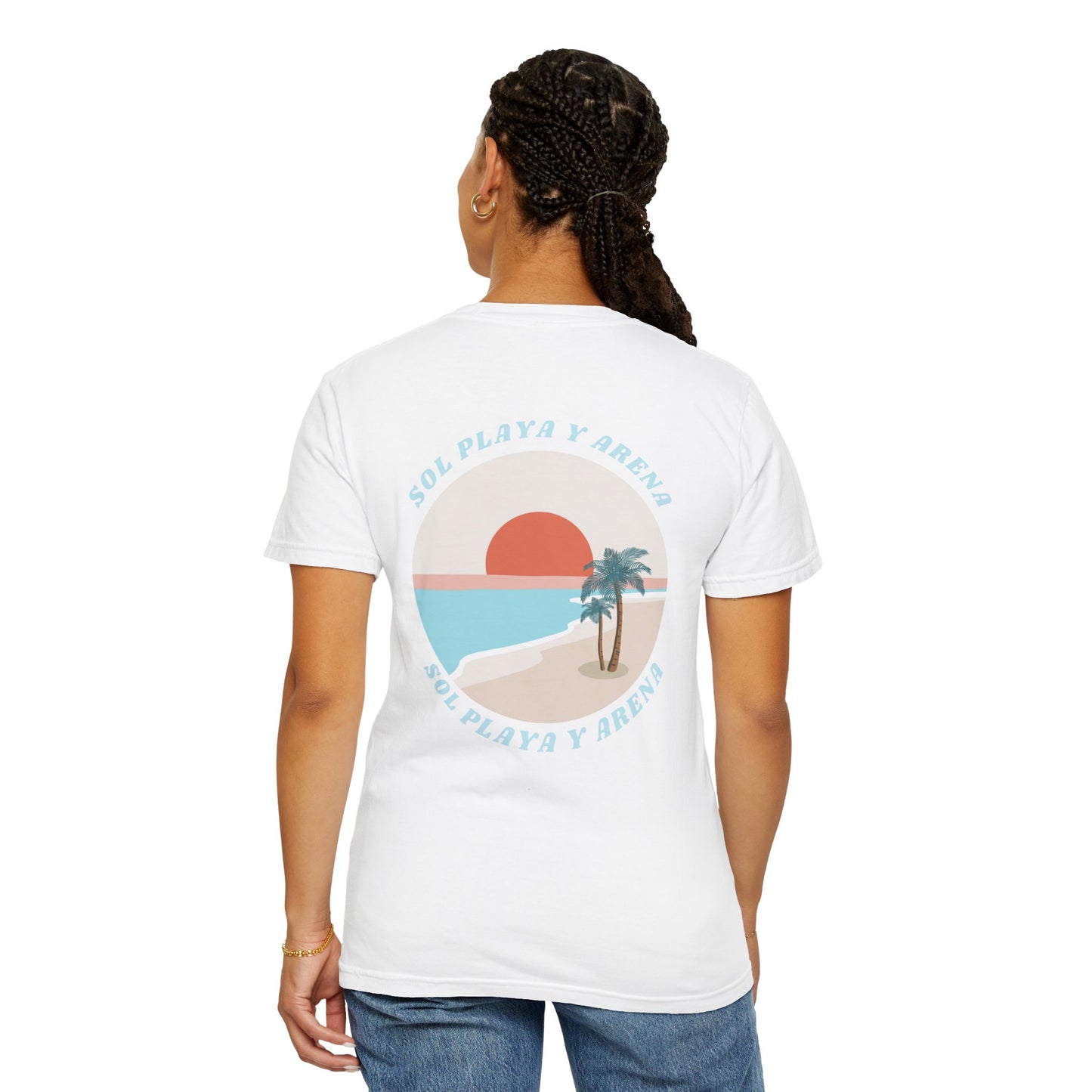 "Sol, Playa, y Arena" Beach Vibe T-Shirt Summer Apparel l Unisex Casual Wear
