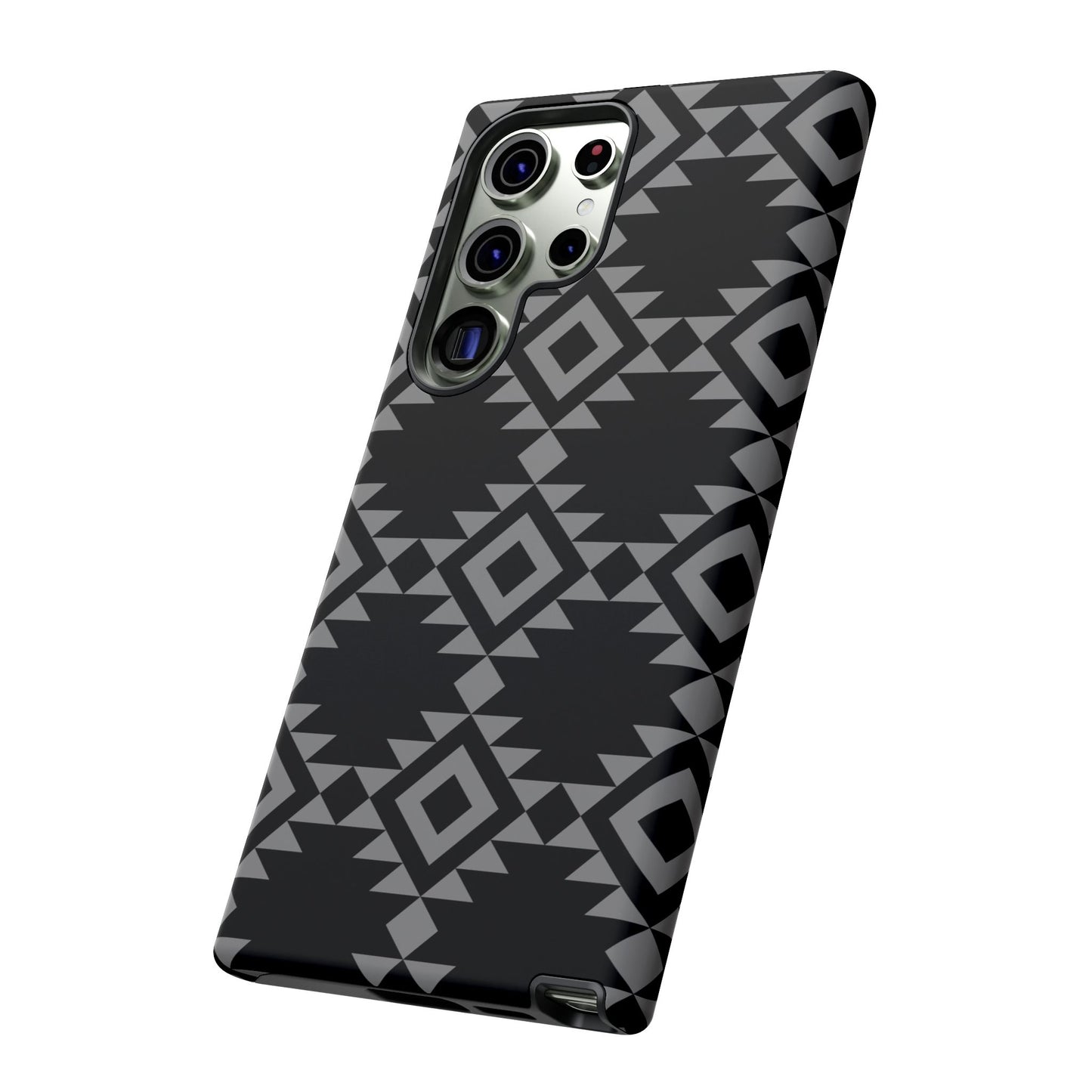 SAMSUNG Tribal Pattern Black and Grey Tough Phone Case | MADE FOR HIM AND HER
