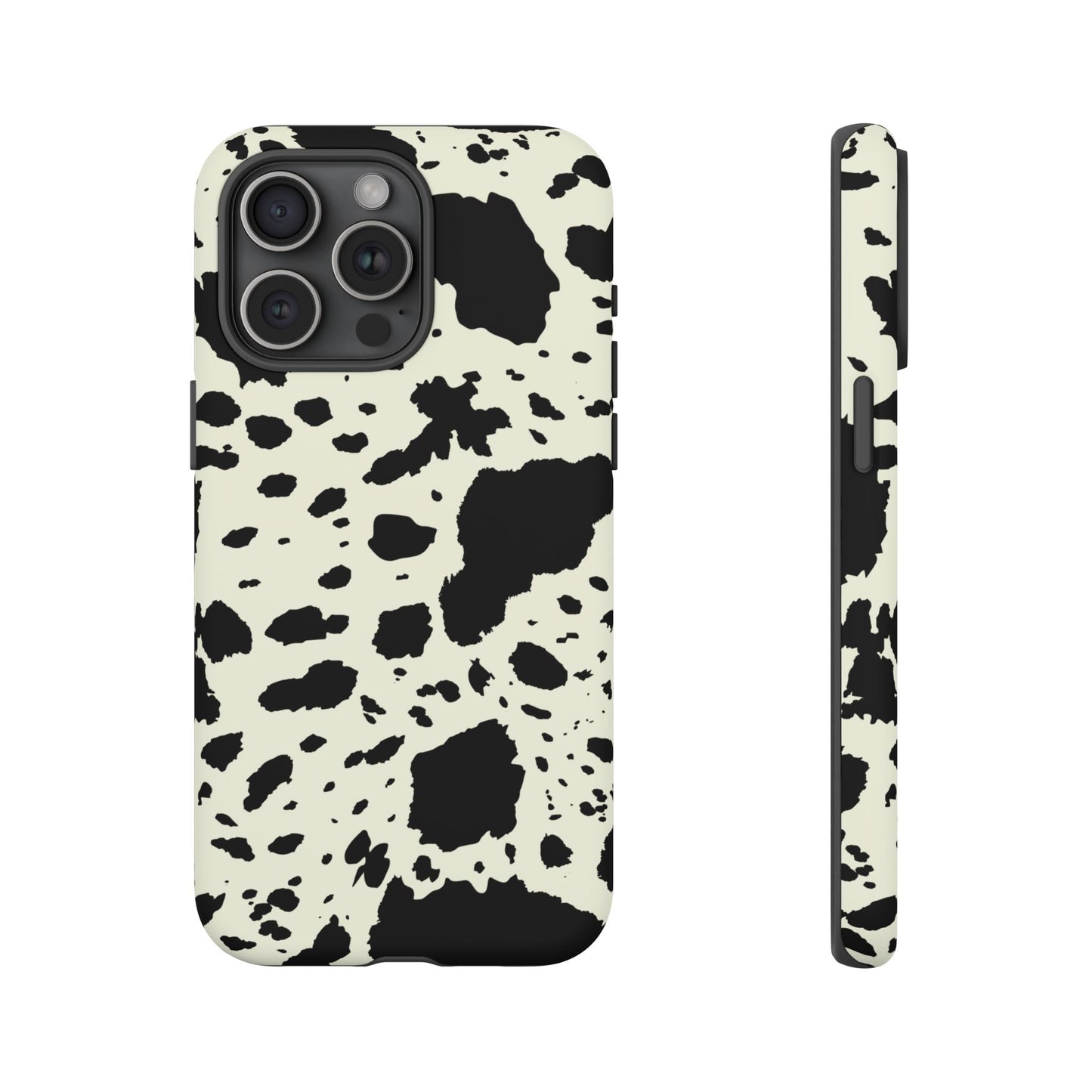 iPHONE Cow Print Tough Phone Cases l Durable Protection