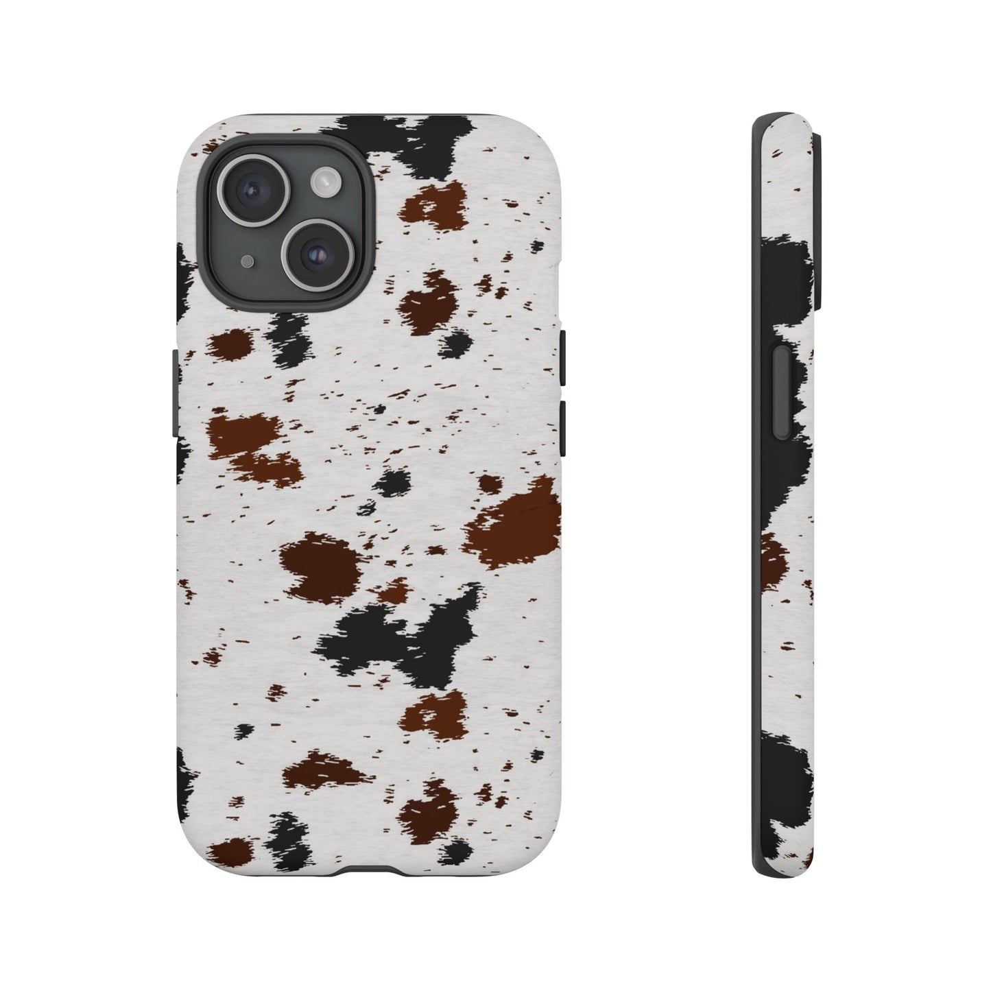 iPHONE Cow Print Tough Phone Case l GIFT FOR HIM AND HER