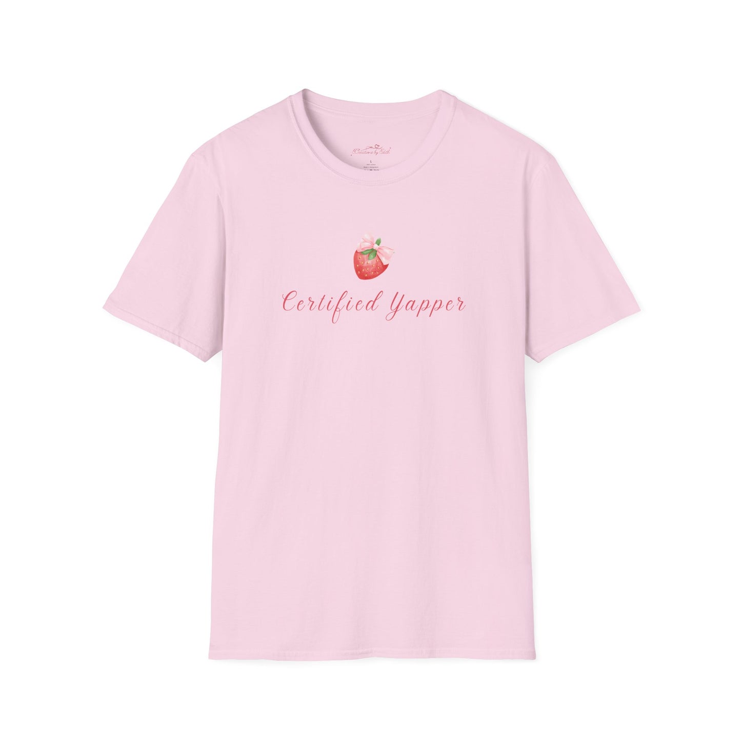 Certified Yapper Unisex Softstyle T-Shirt - Fun & Playful Vibe for Casual Wear