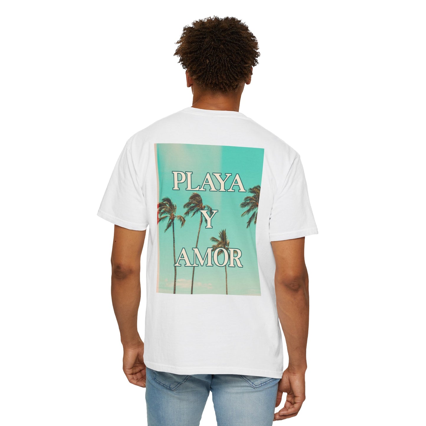 Playa y Amor T-Shirt l Tropical Graphic Tee, Summer Vibes Shirt