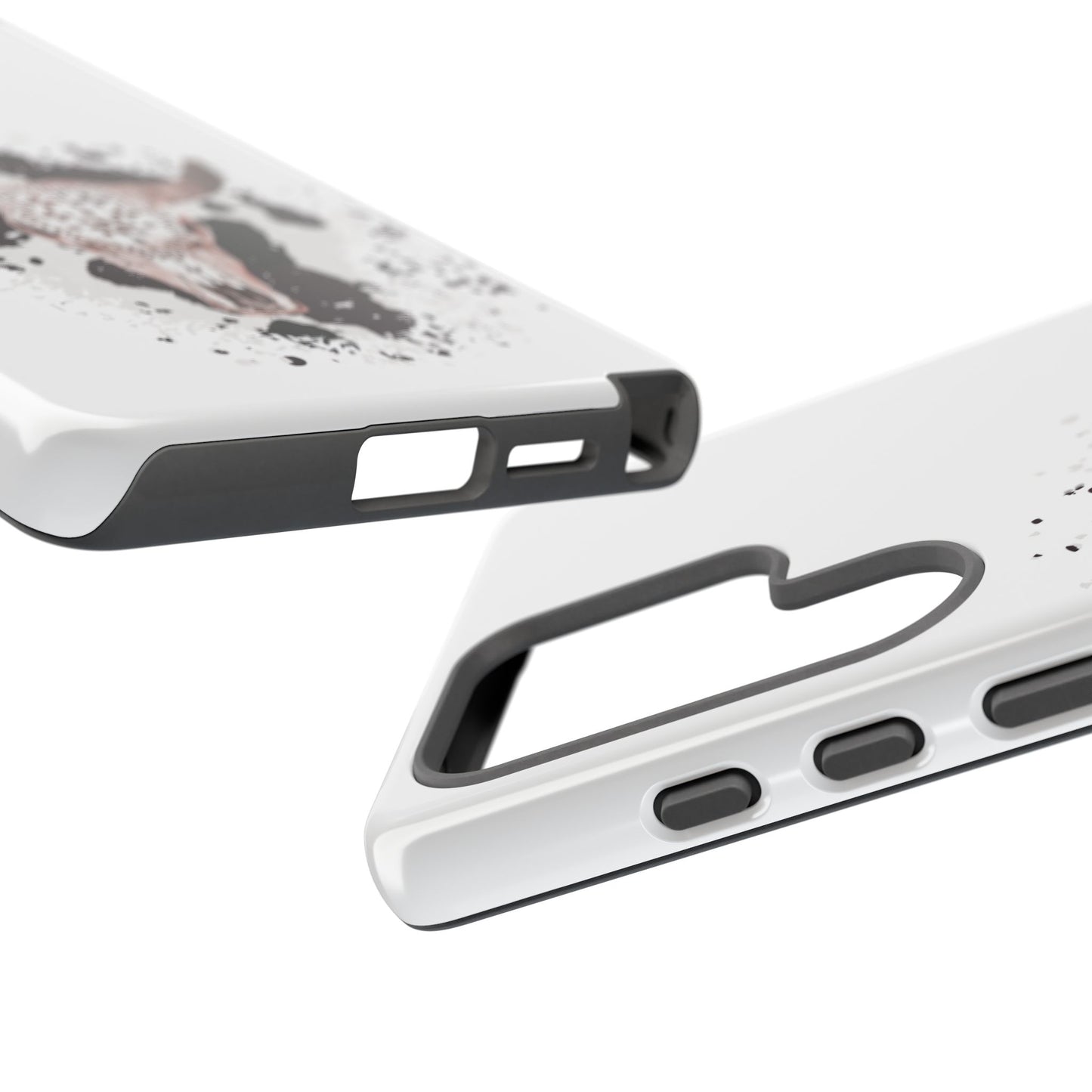 SAMSUNG Bull Skull with Cow Print Tough Phone Case l Gift for Him, Western Style