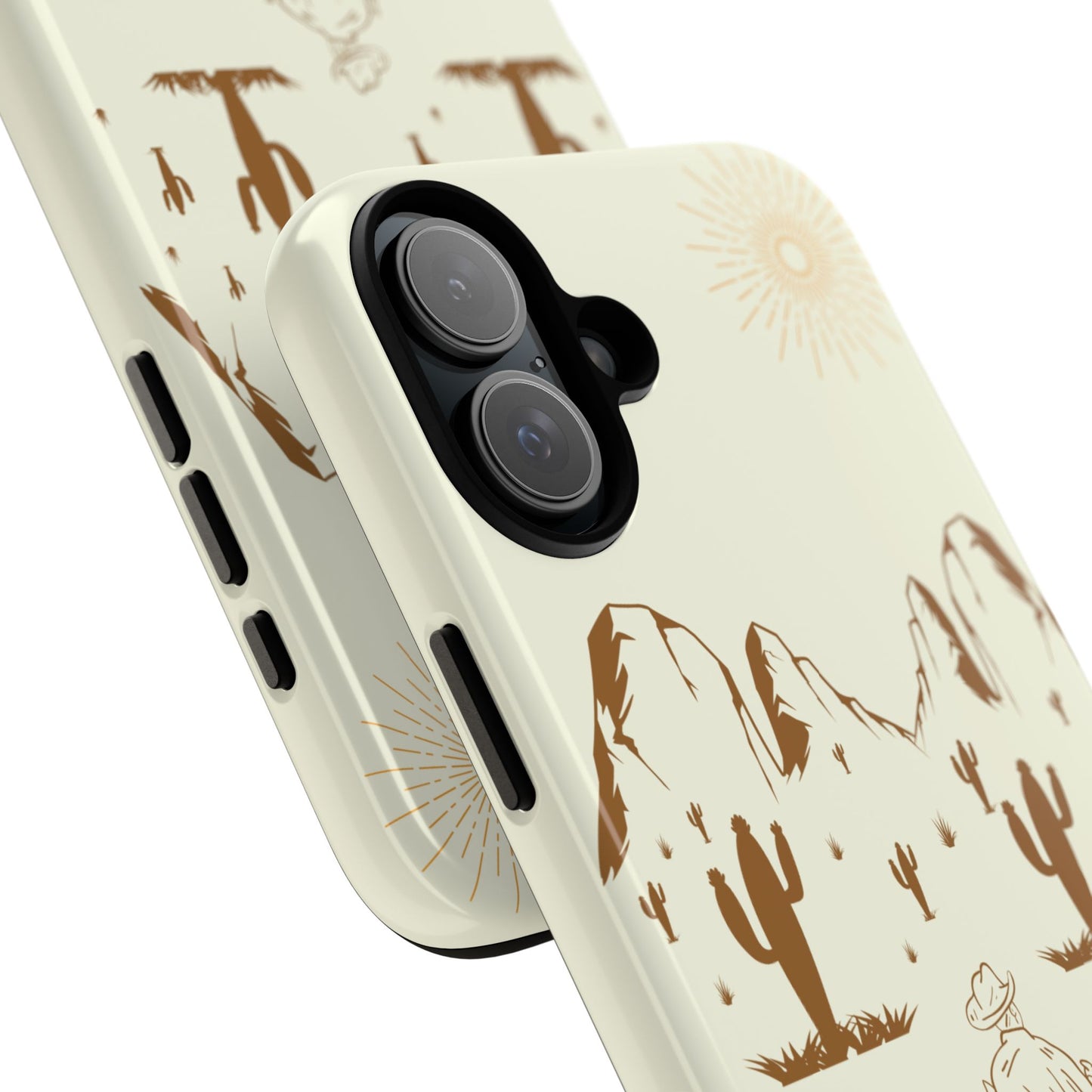 iPHONE Cowboy Riding into the Sunset Tough Phone Case