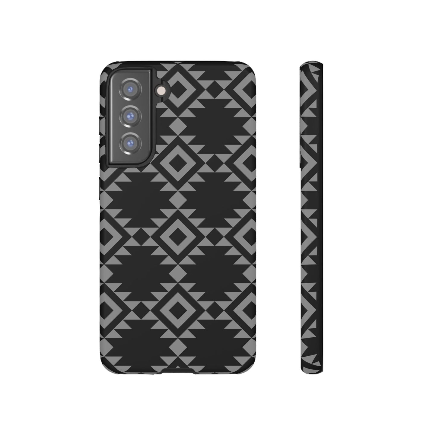 SAMSUNG Tribal Pattern Black and Grey Tough Phone Case | MADE FOR HIM AND HER
