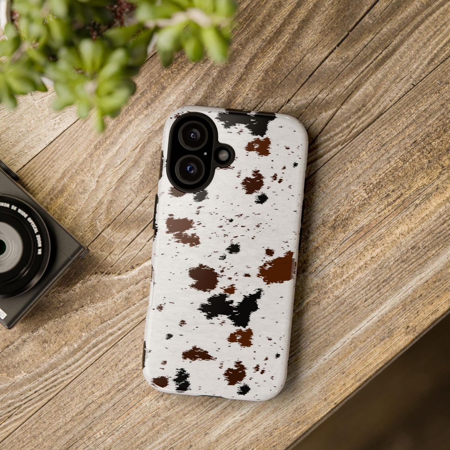 iPHONE Cow Print Tough Phone Case l GIFT FOR HIM AND HER