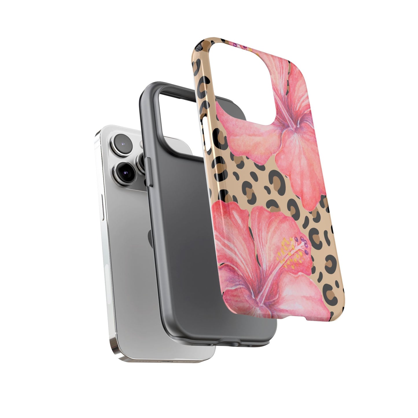 Leopard and Hibiscus iPHONE Tough Cases l Perfect for the Summer