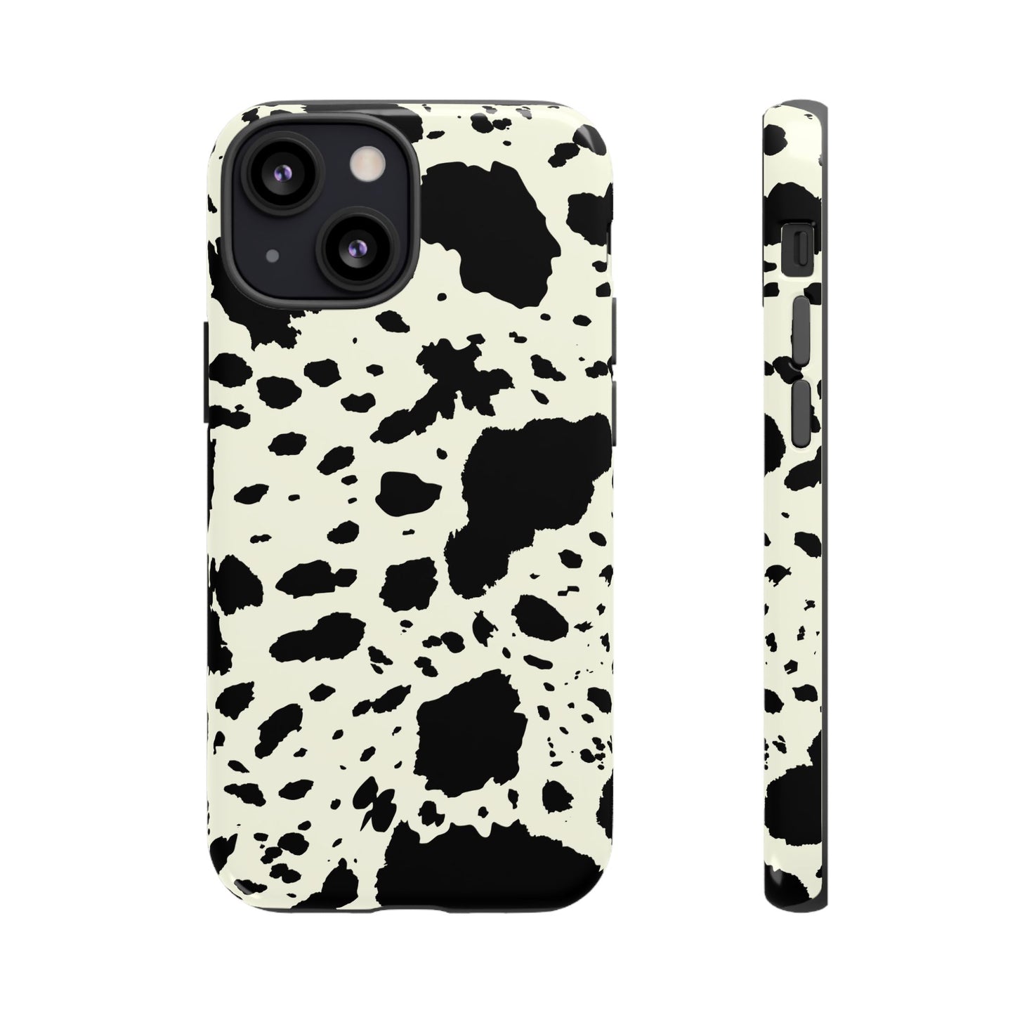 iPHONE Cow Print Tough Phone Cases l Durable Protection