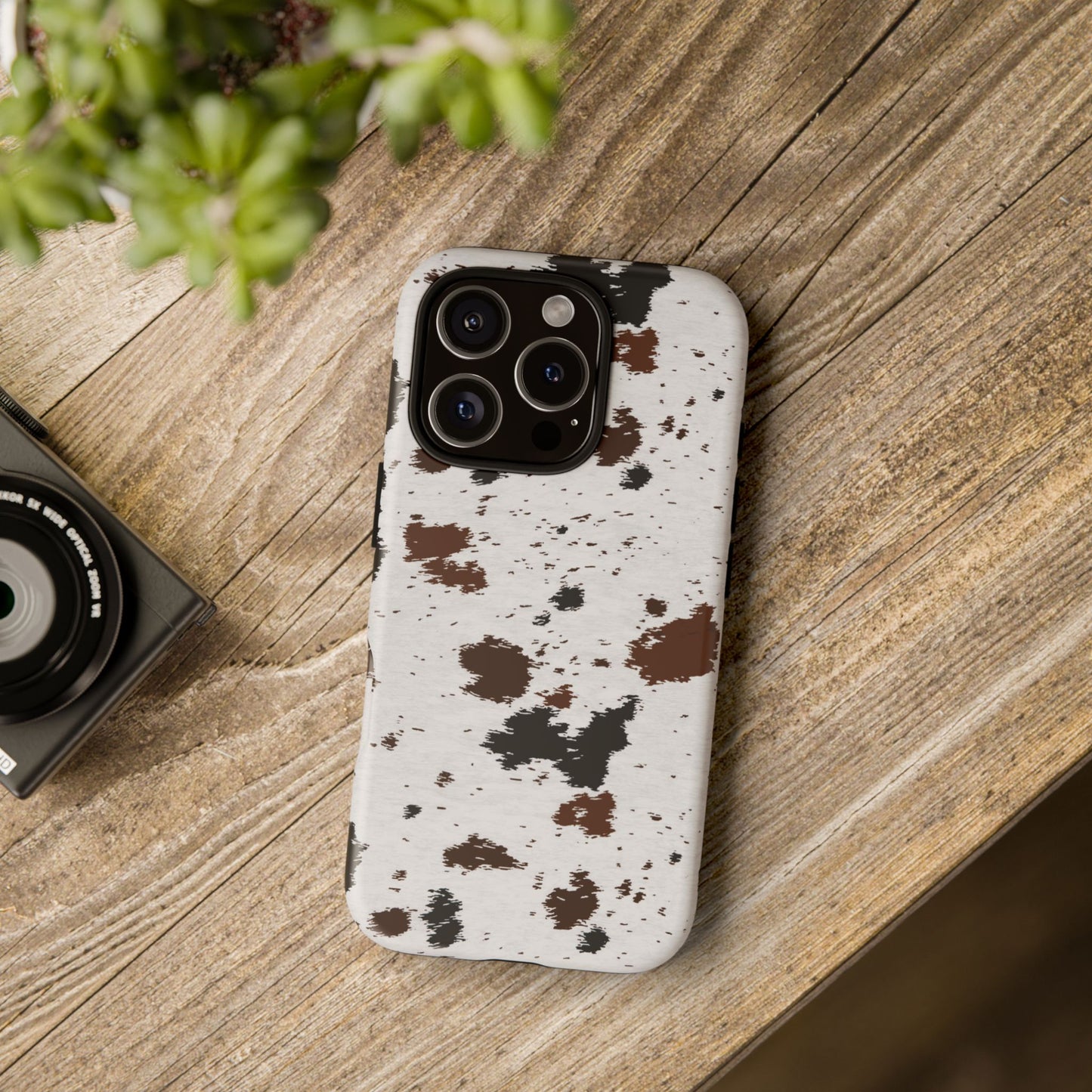 iPHONE Cow Print Tough Phone Case l GIFT FOR HIM AND HER