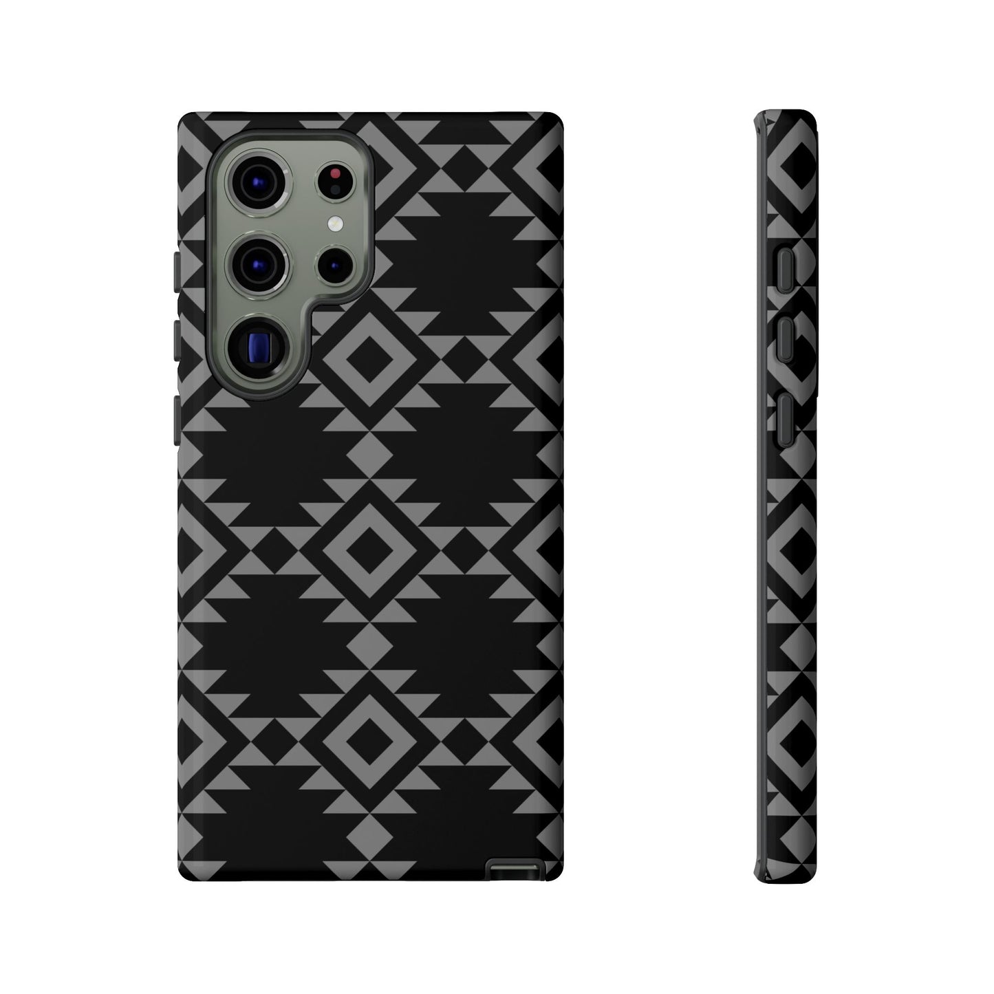 SAMSUNG Tribal Pattern Black and Grey Tough Phone Case | MADE FOR HIM AND HER