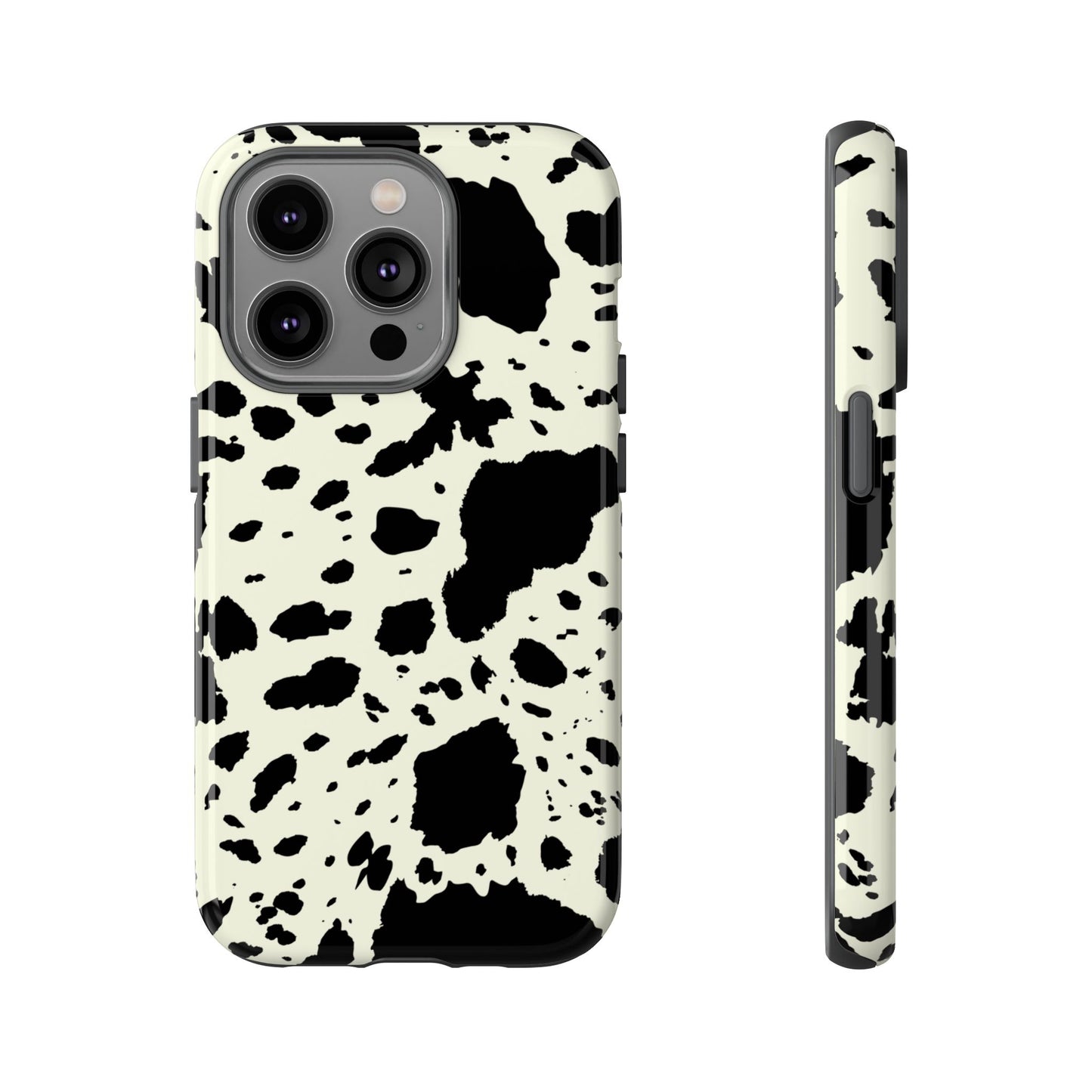 iPHONE Cow Print Tough Phone Cases l Durable Protection