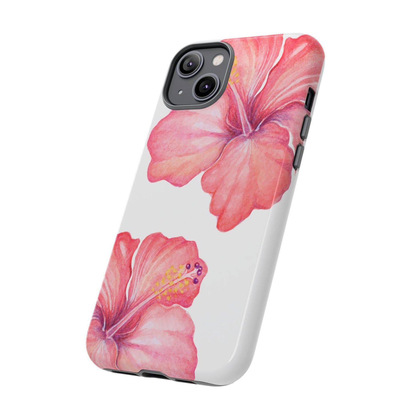 iPHONE Hibiscus Tough Case l Summer Vibe Mobile Case