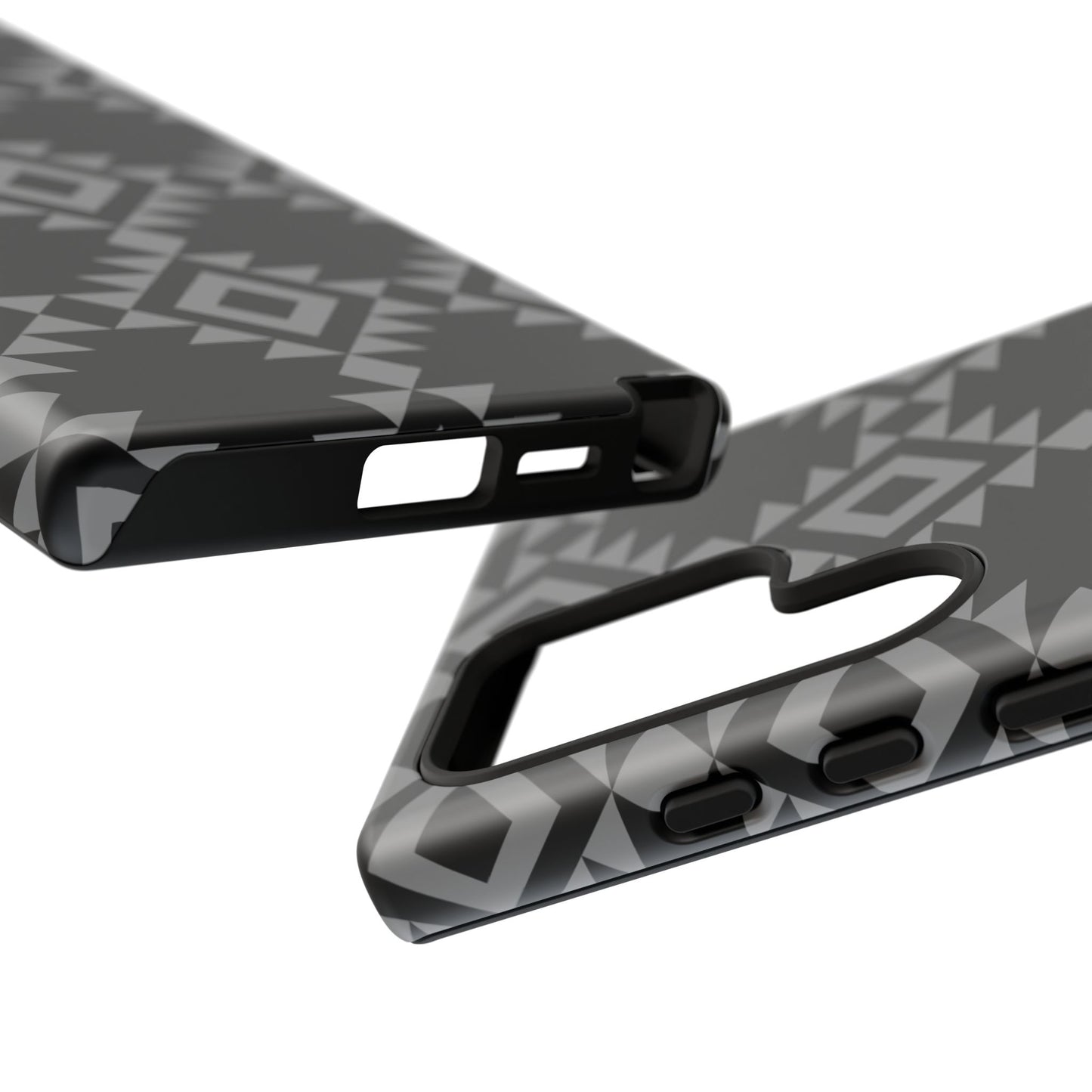 SAMSUNG Tribal Pattern Black and Grey Tough Phone Case | MADE FOR HIM AND HER