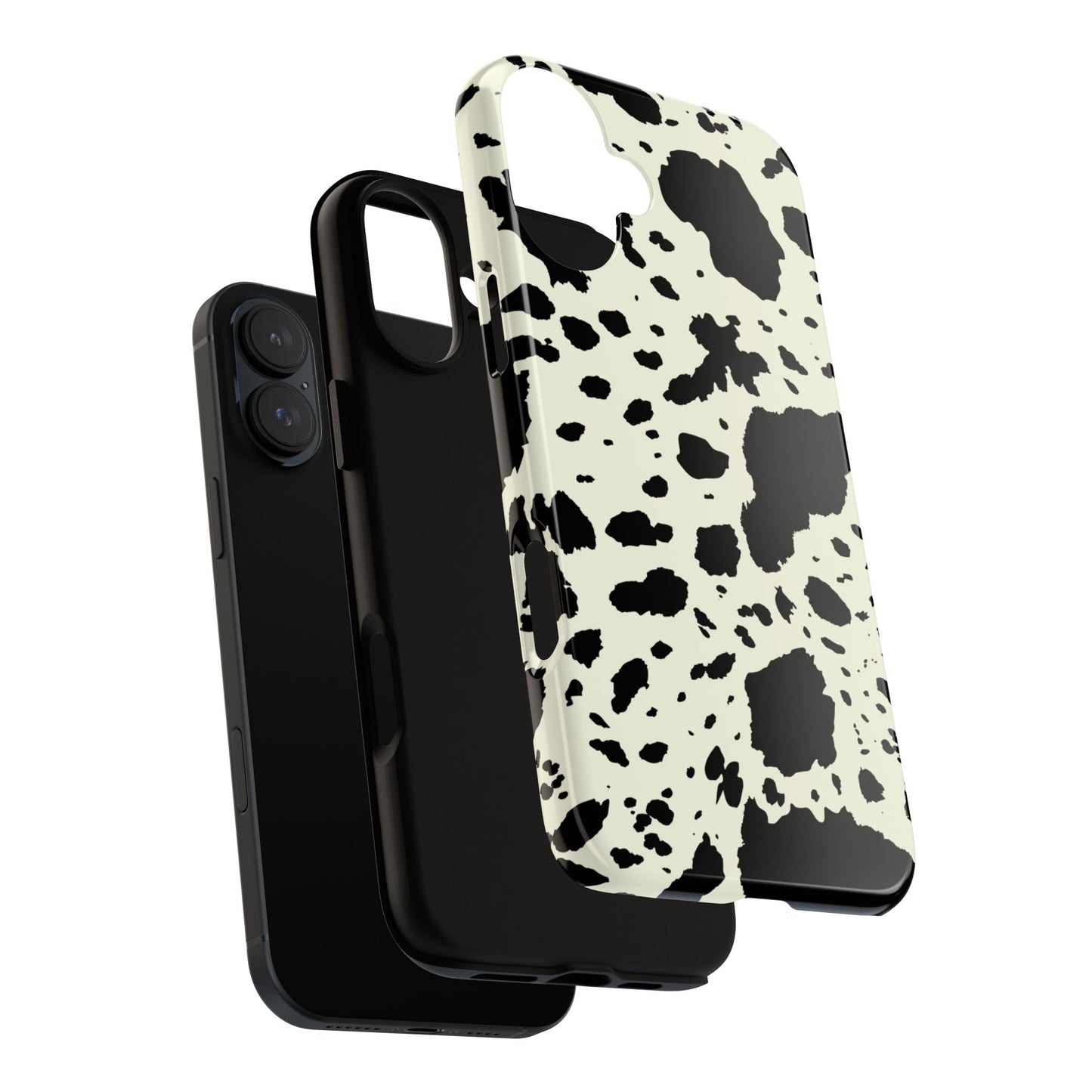 iPHONE Cow Print Tough Phone Cases l Durable Protection