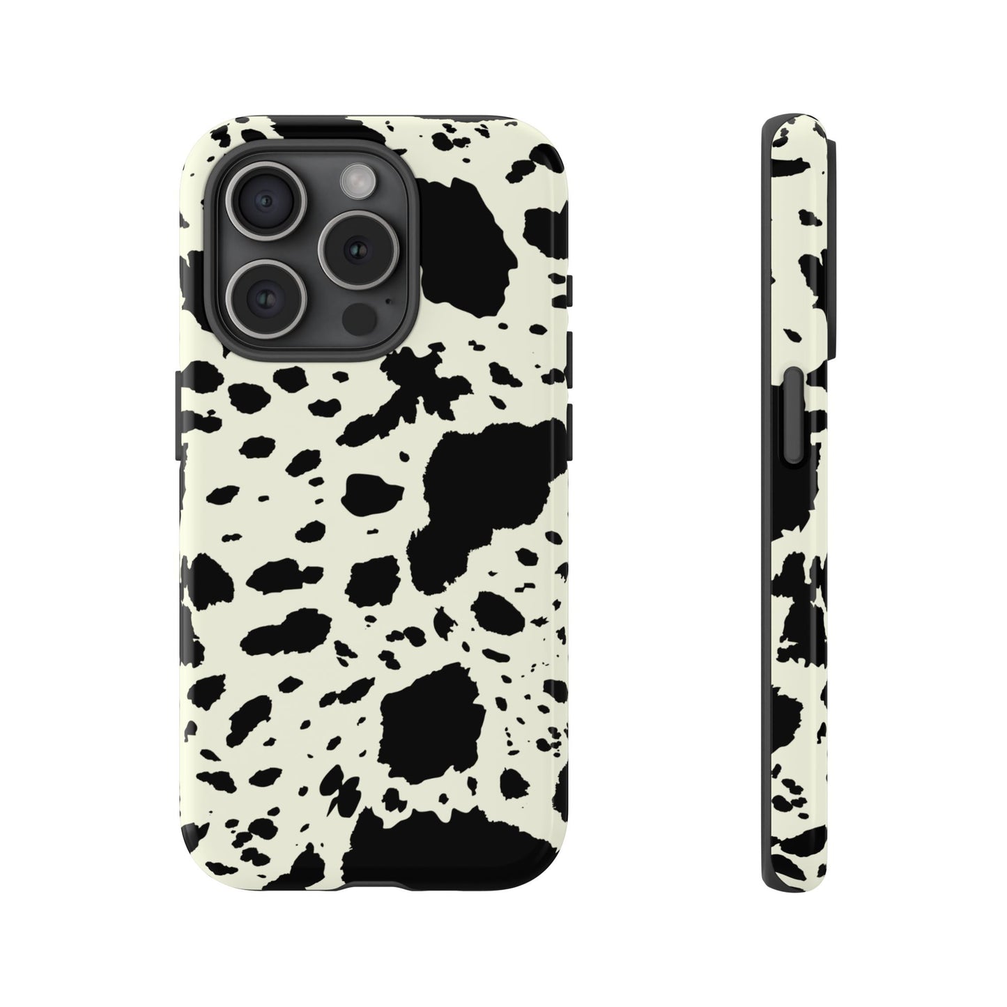 iPHONE Cow Print Tough Phone Cases l Durable Protection