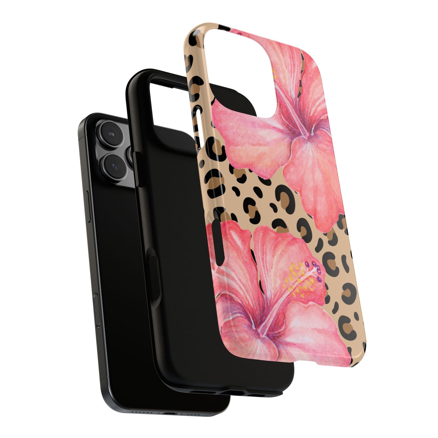 Leopard and Hibiscus iPHONE Tough Cases l Perfect for the Summer
