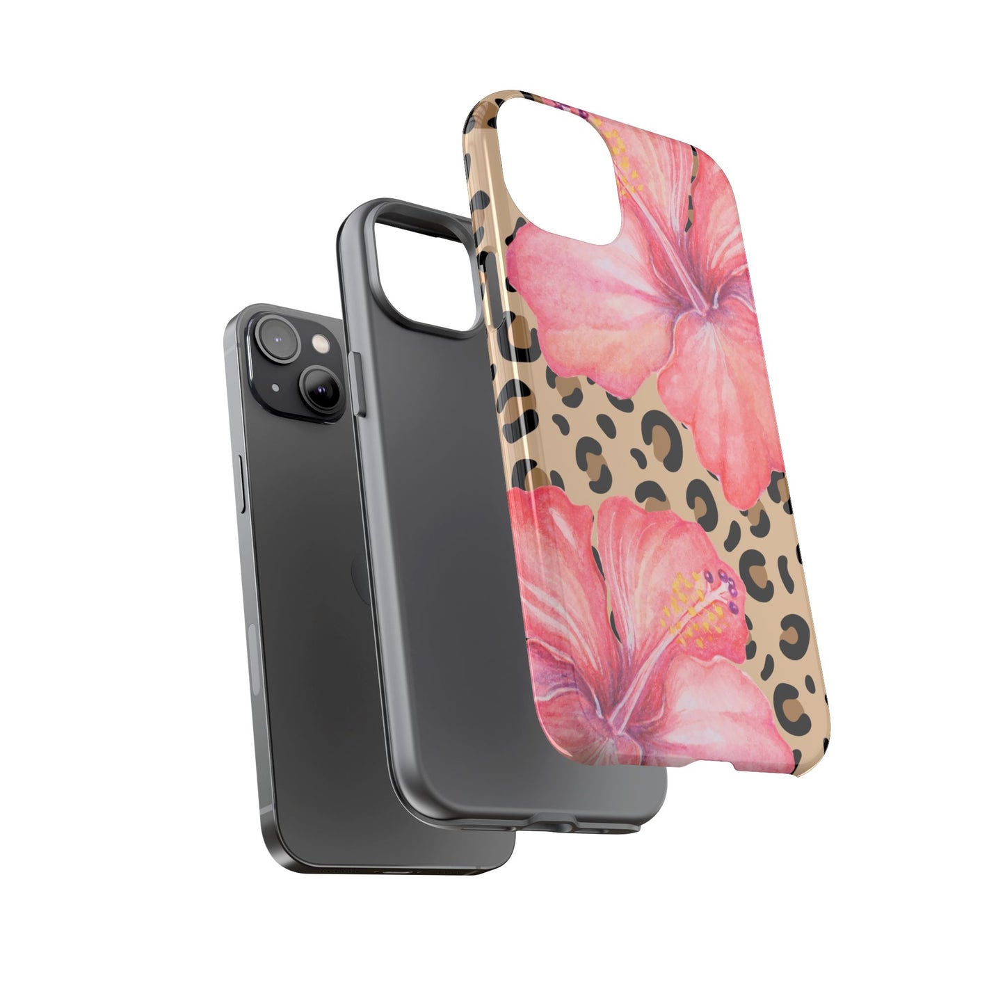 Leopard and Hibiscus iPHONE Tough Cases l Perfect for the Summer