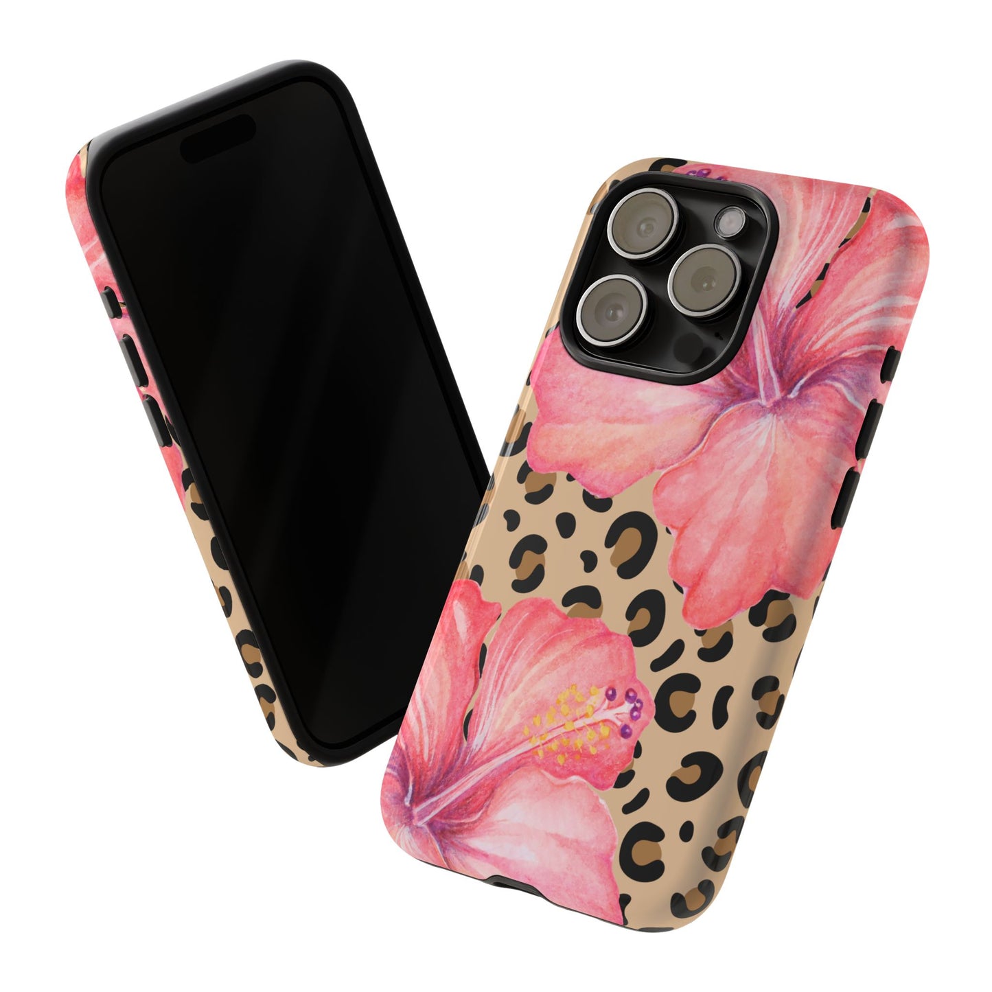 Leopard and Hibiscus iPHONE Tough Cases l Perfect for the Summer