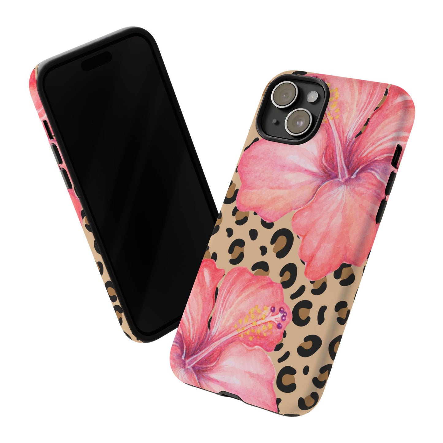 Leopard and Hibiscus iPHONE Tough Cases l Perfect for the Summer