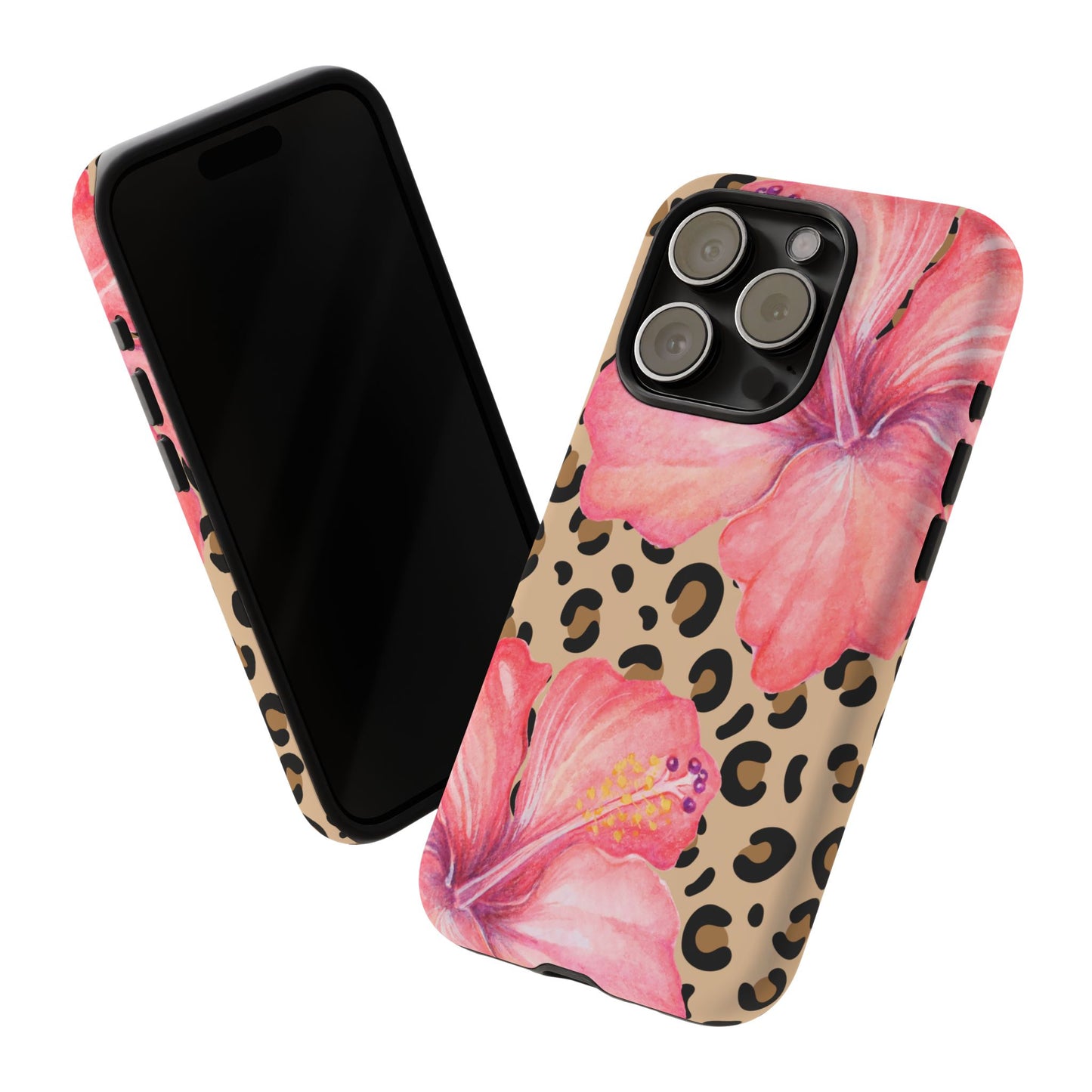 Leopard and Hibiscus iPHONE Tough Cases l Perfect for the Summer