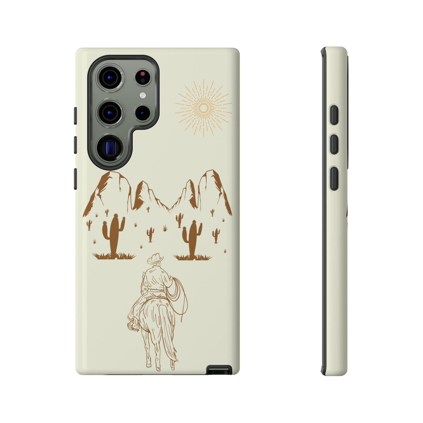 SAMSUNG Cowboy Riding into the Sunset Tough Phone Case