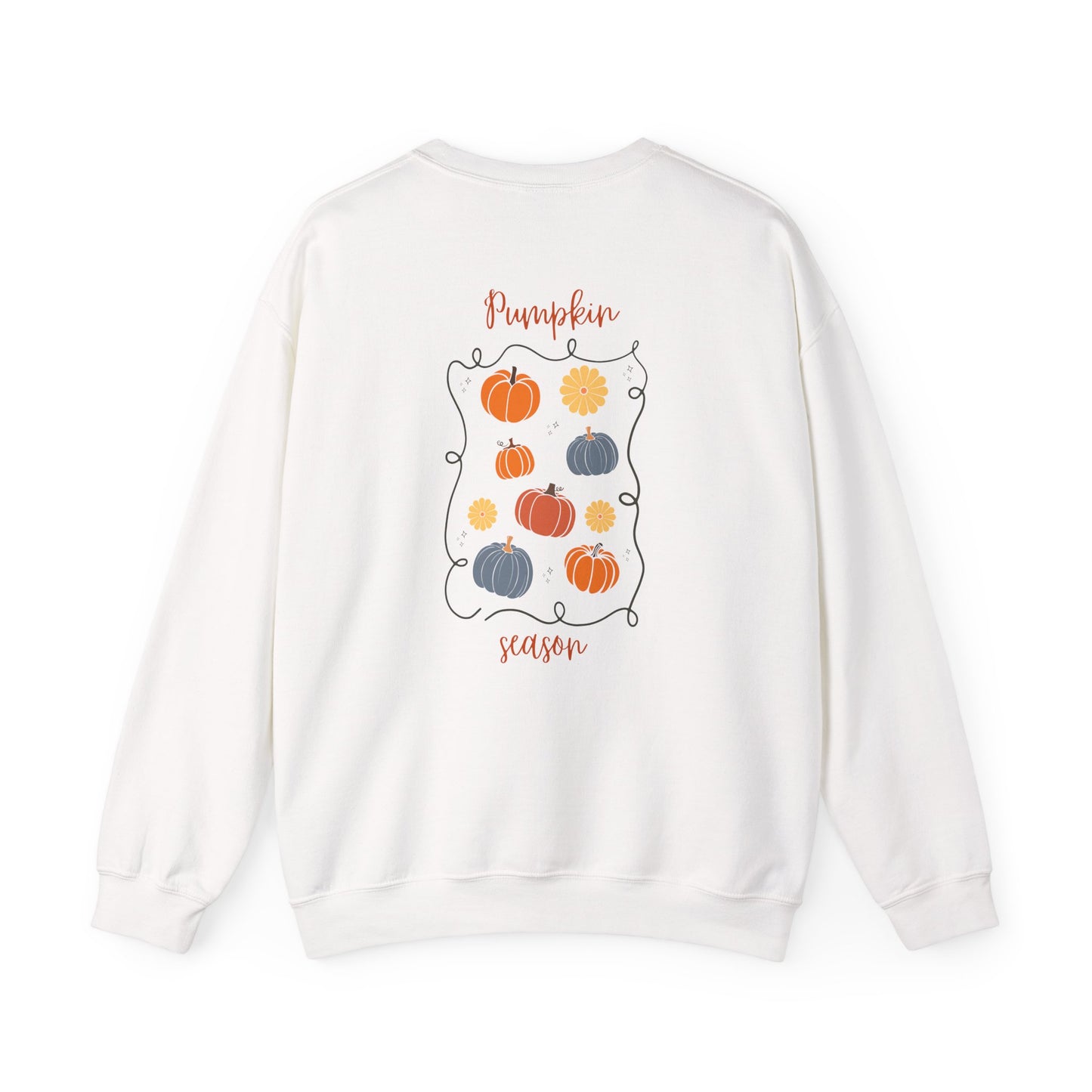 Pumpkin Season Crewneck Sweatshirt | Fall Fashion, Unisex Sweater, Cozy Autumn Style, Halloween Apparel, Cute Gift