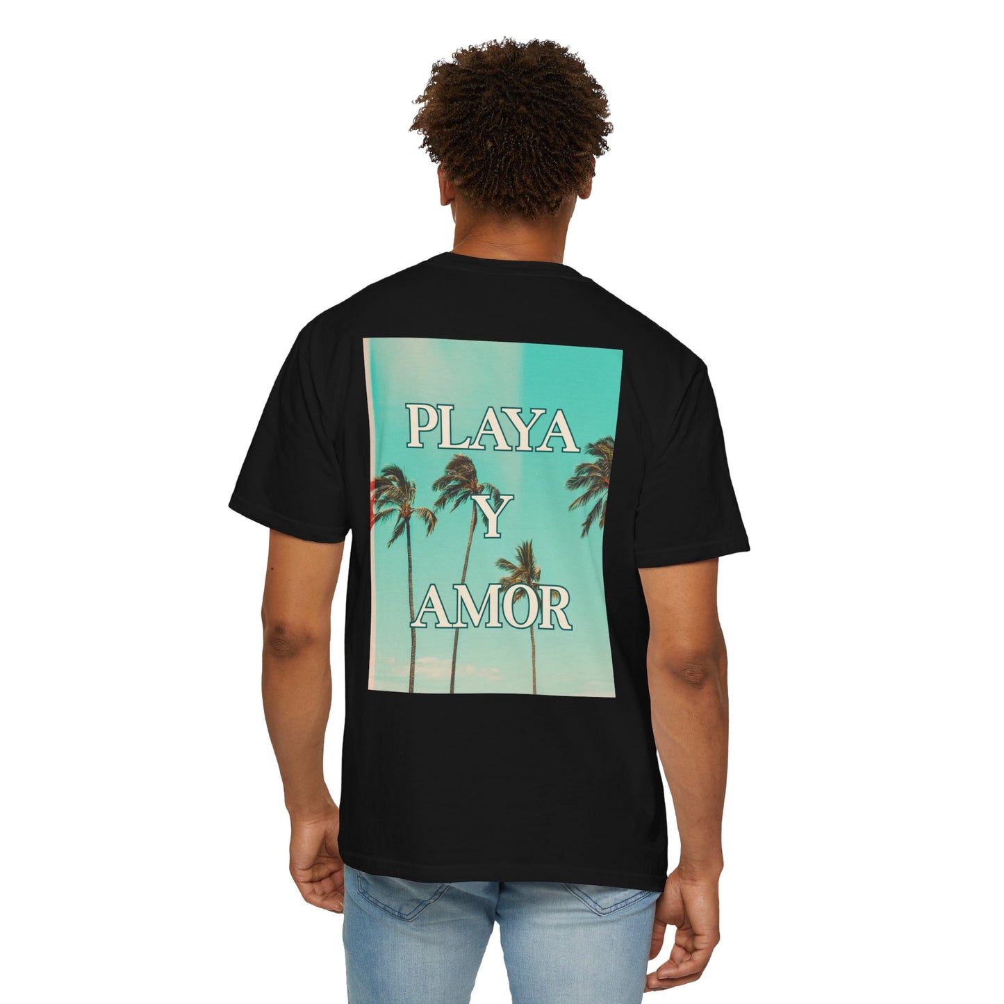 Playa y Amor T-Shirt l Tropical Graphic Tee, Summer Vibes Shirt