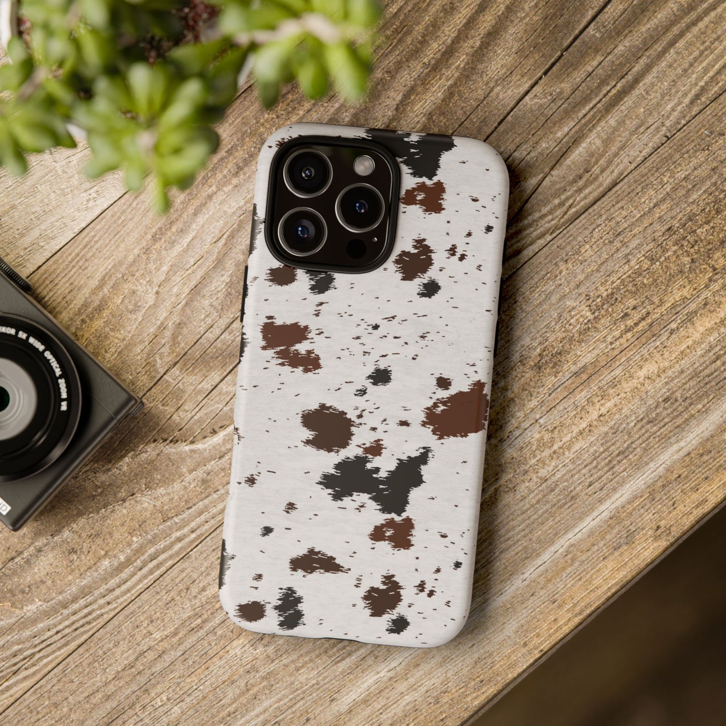 iPHONE Cow Print Tough Phone Case l GIFT FOR HIM AND HER