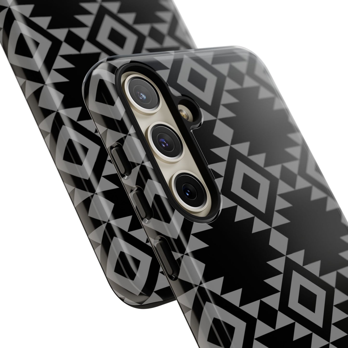SAMSUNG Tribal Pattern Black and Grey Tough Phone Case | MADE FOR HIM AND HER