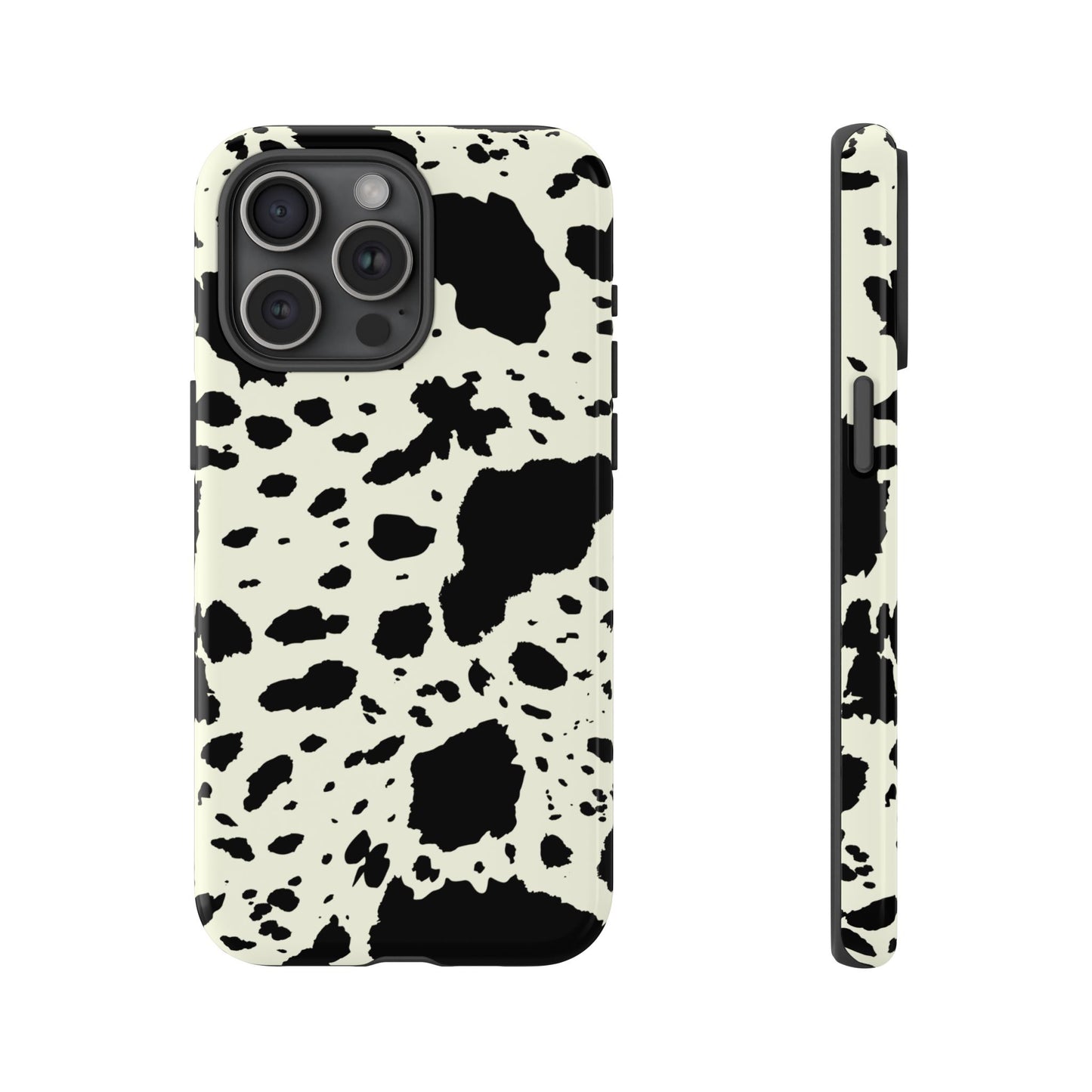 iPHONE Cow Print Tough Phone Cases l Durable Protection