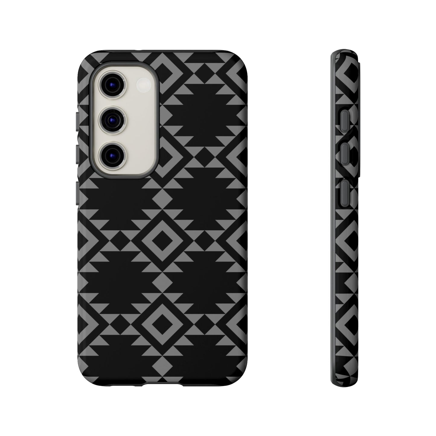 SAMSUNG Tribal Pattern Black and Grey Tough Phone Case | MADE FOR HIM AND HER