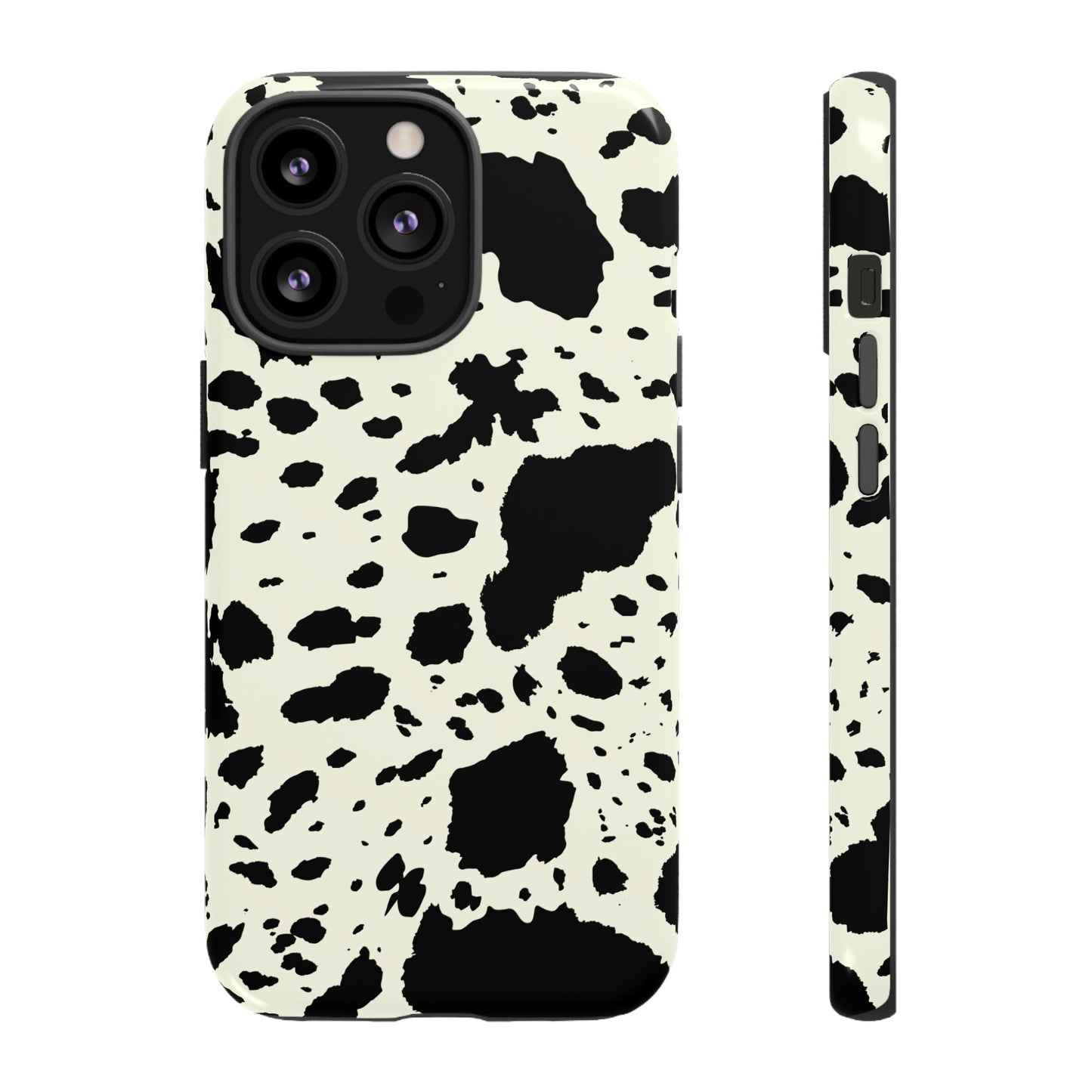 iPHONE Cow Print Tough Phone Cases l Durable Protection