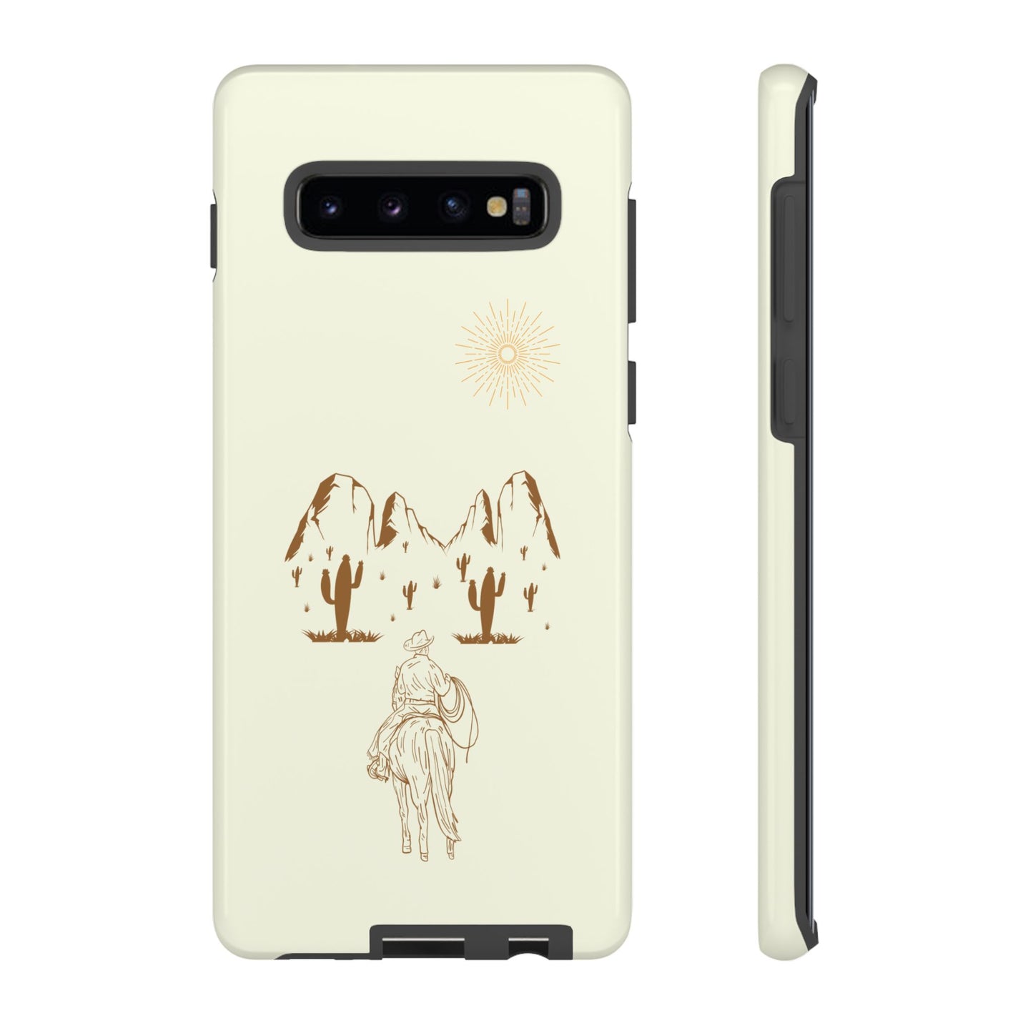 SAMSUNG Cowboy Riding into the Sunset Tough Phone Case