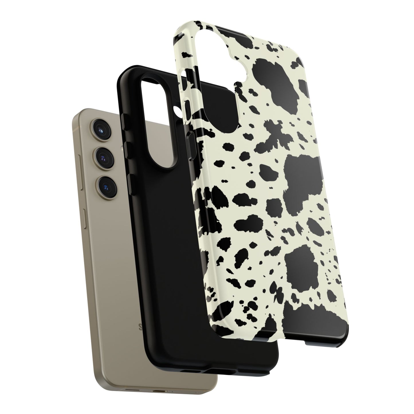 SAMSUNG Cow Print Tough Phone Cases l Durable Protection