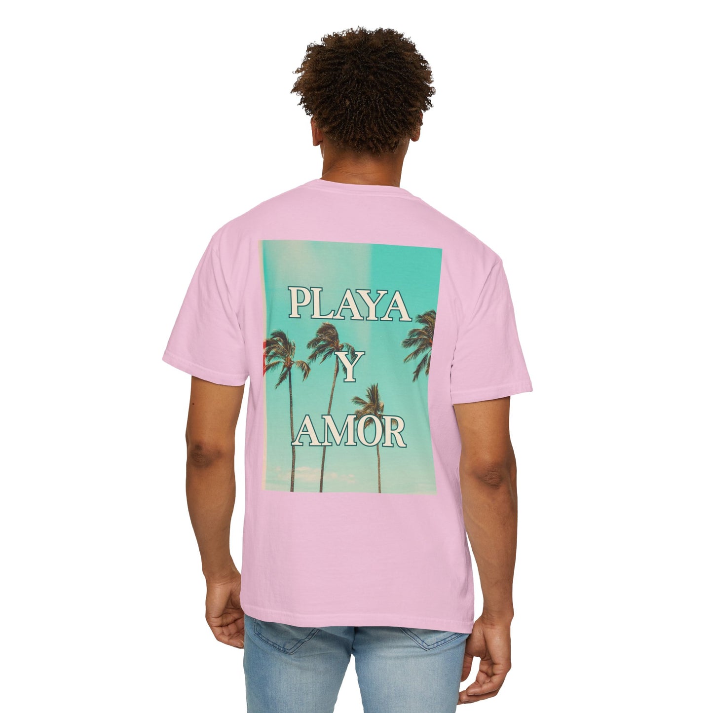 Playa y Amor T-Shirt l Tropical Graphic Tee, Summer Vibes Shirt